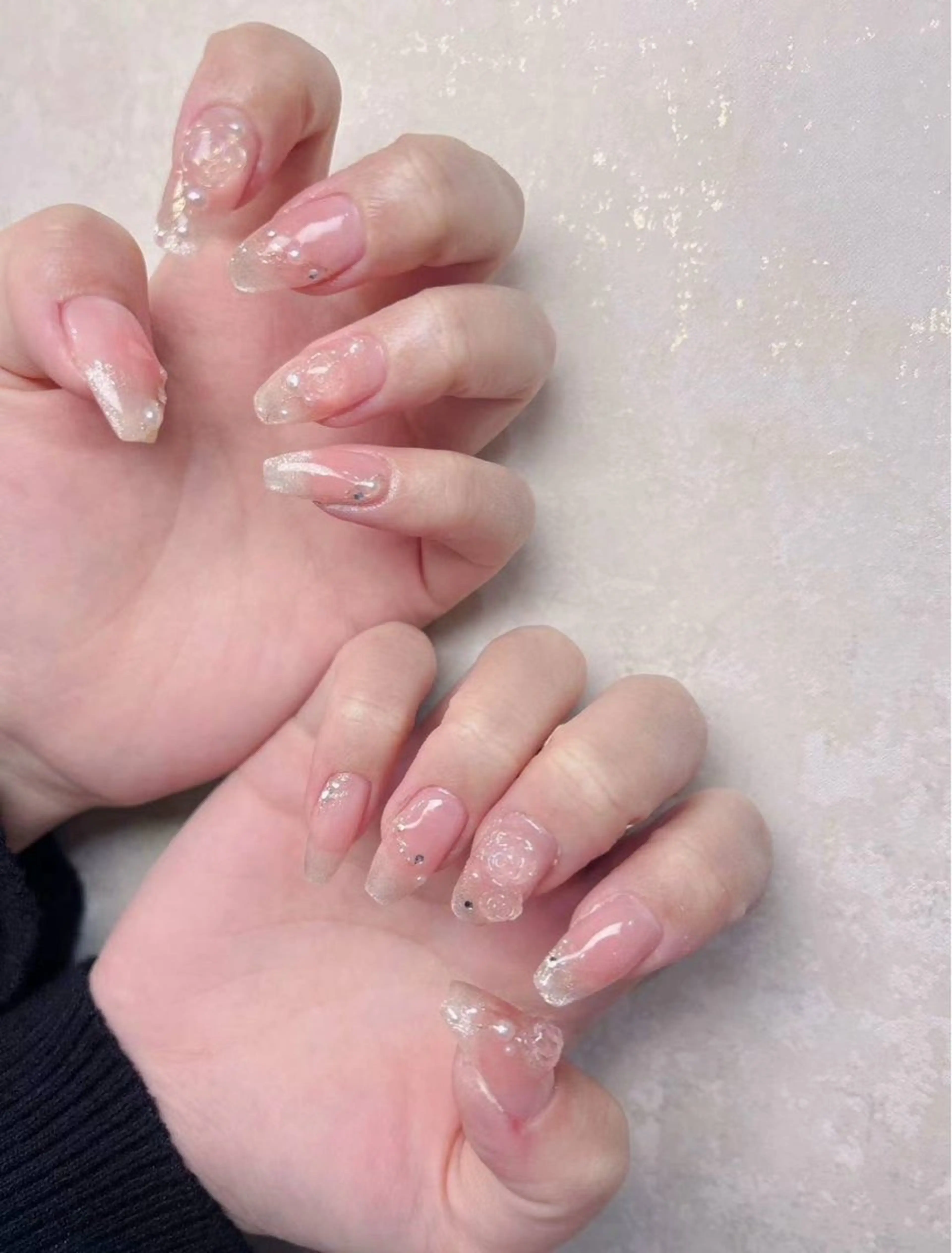 ネイル アートネイル クリアネイル フラワーネイル フットネイル ジェルネイル Babarla nailのネイルデザイン