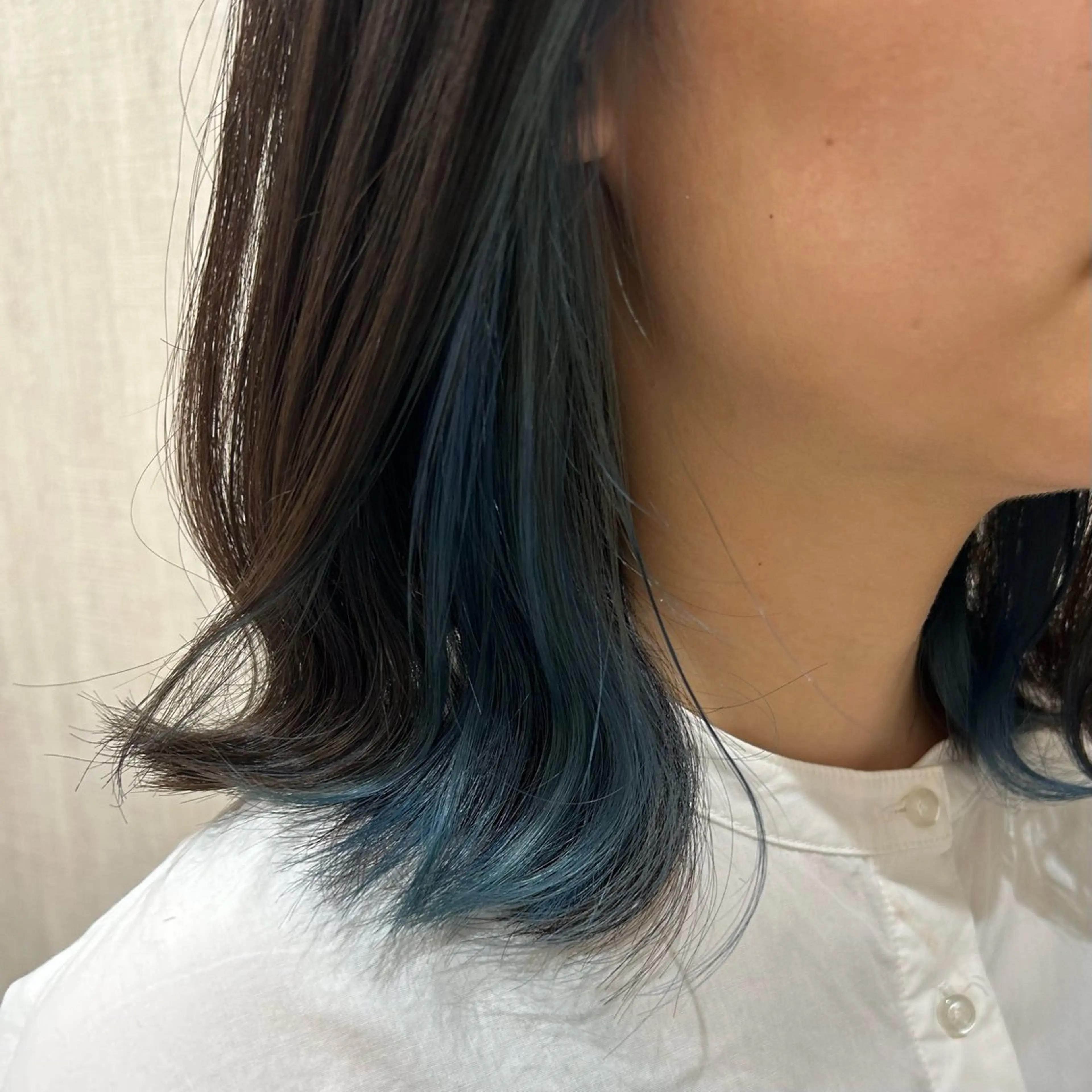 ミディアム カラー カット ヘアカラー トリートメント 🫧透け感⋆艶髪💎 山口アヤカのヘアスタイル