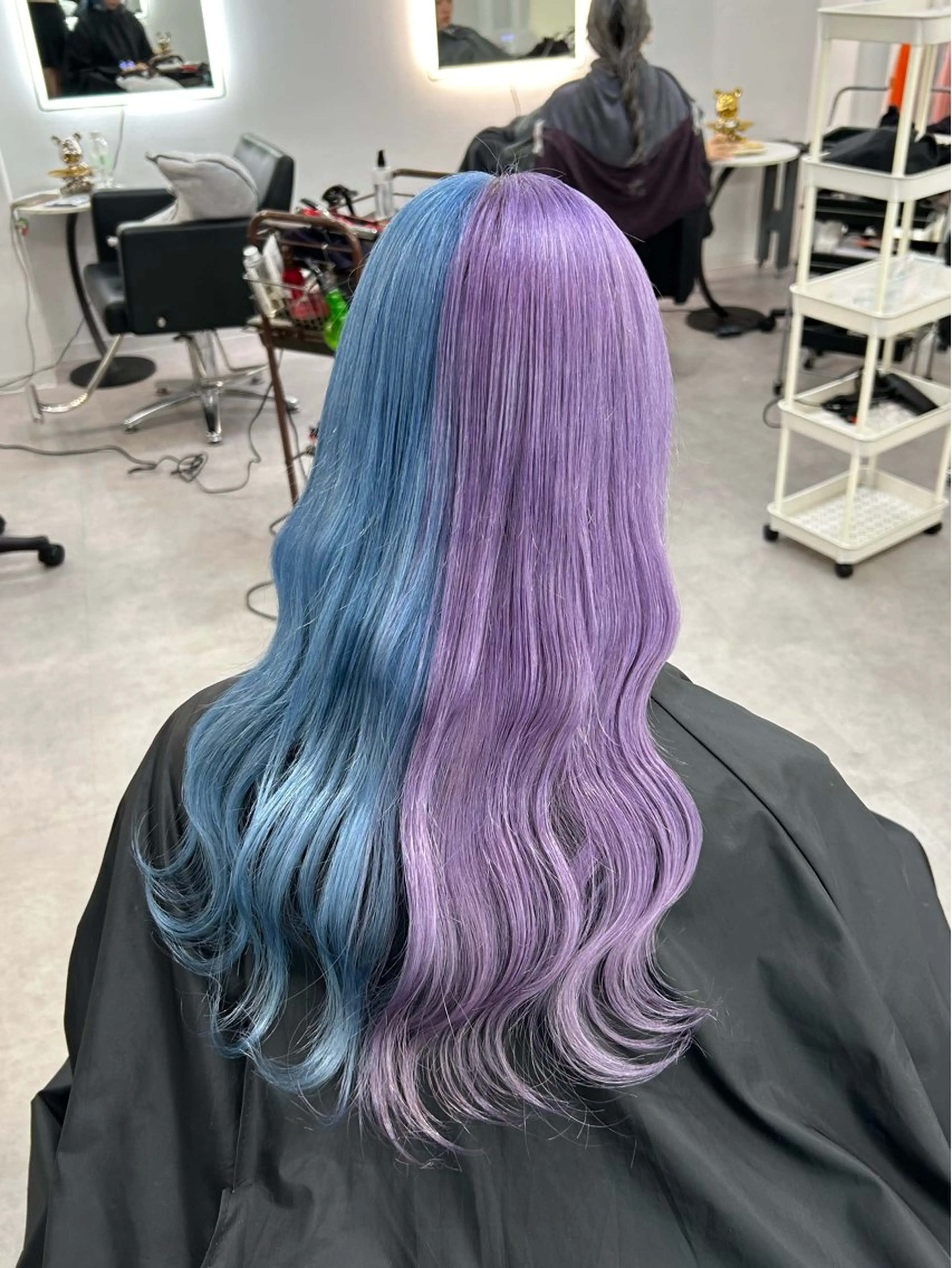 ロング カラー ツートーンカラー ヘアカラー Cielro【 シェイロ 】所属・Cielro/ダブル カラー/西田咲希のヘアスタイル