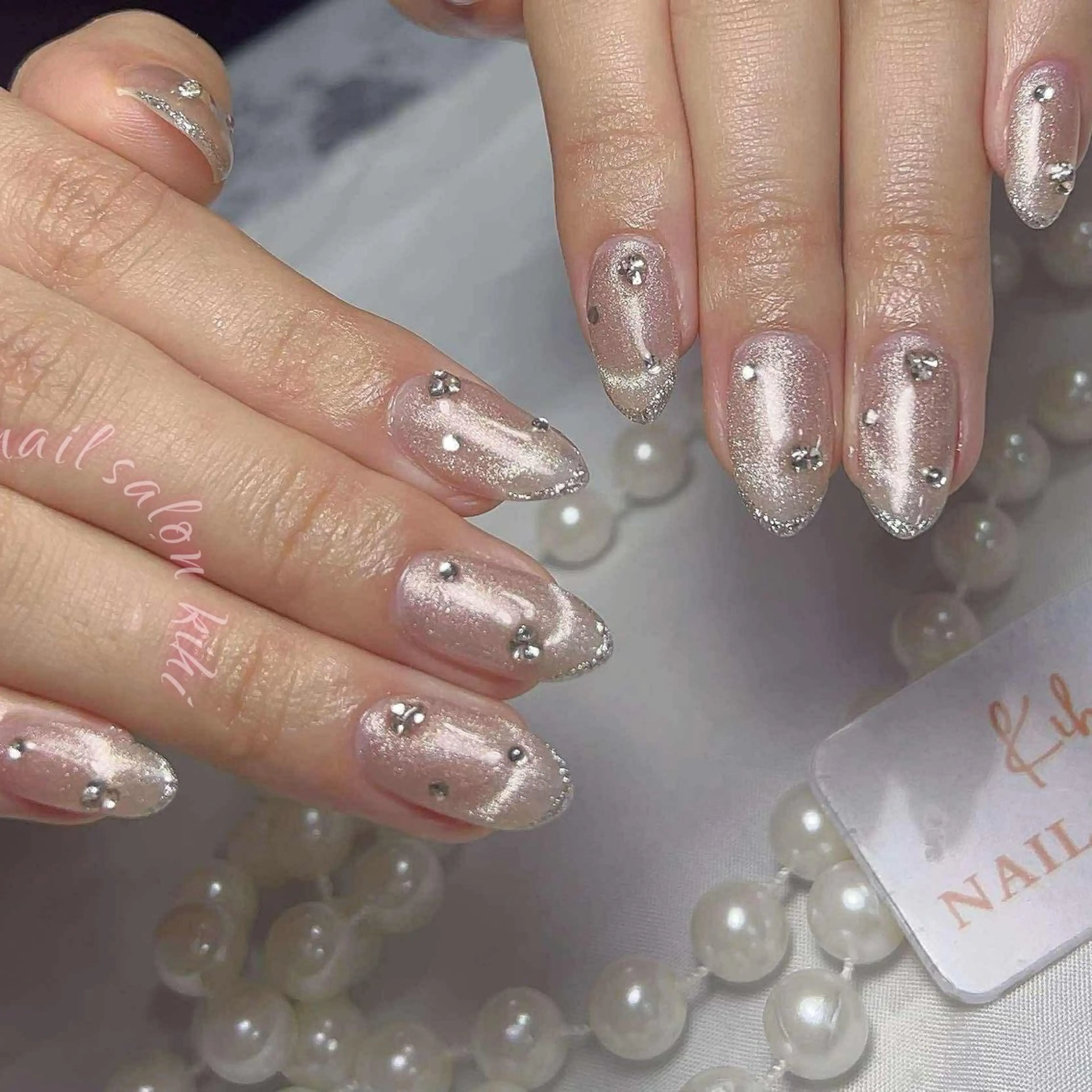 ネイル アートネイル フレンチネイル ジェルネイル グラデーション 韓国ネイル ハンドネイル Nail Salon Kihi さくらのネイルデザイン