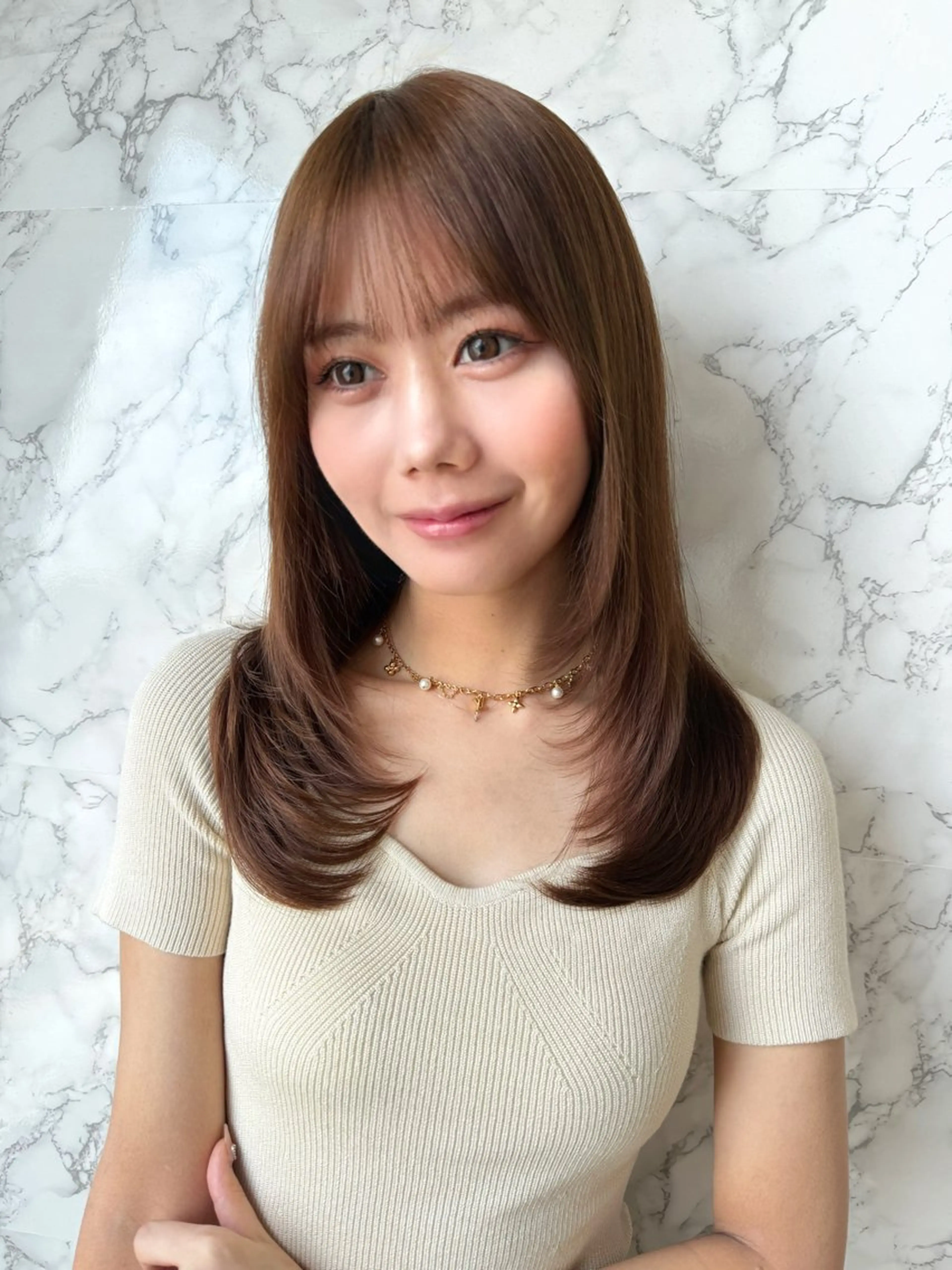 ロング カラー パーマ トリートメント カット ヘアカラー トリートメント ヘッドスパ レイヤー/艶カラー 韓国/石戸谷海斗のヘアスタイル