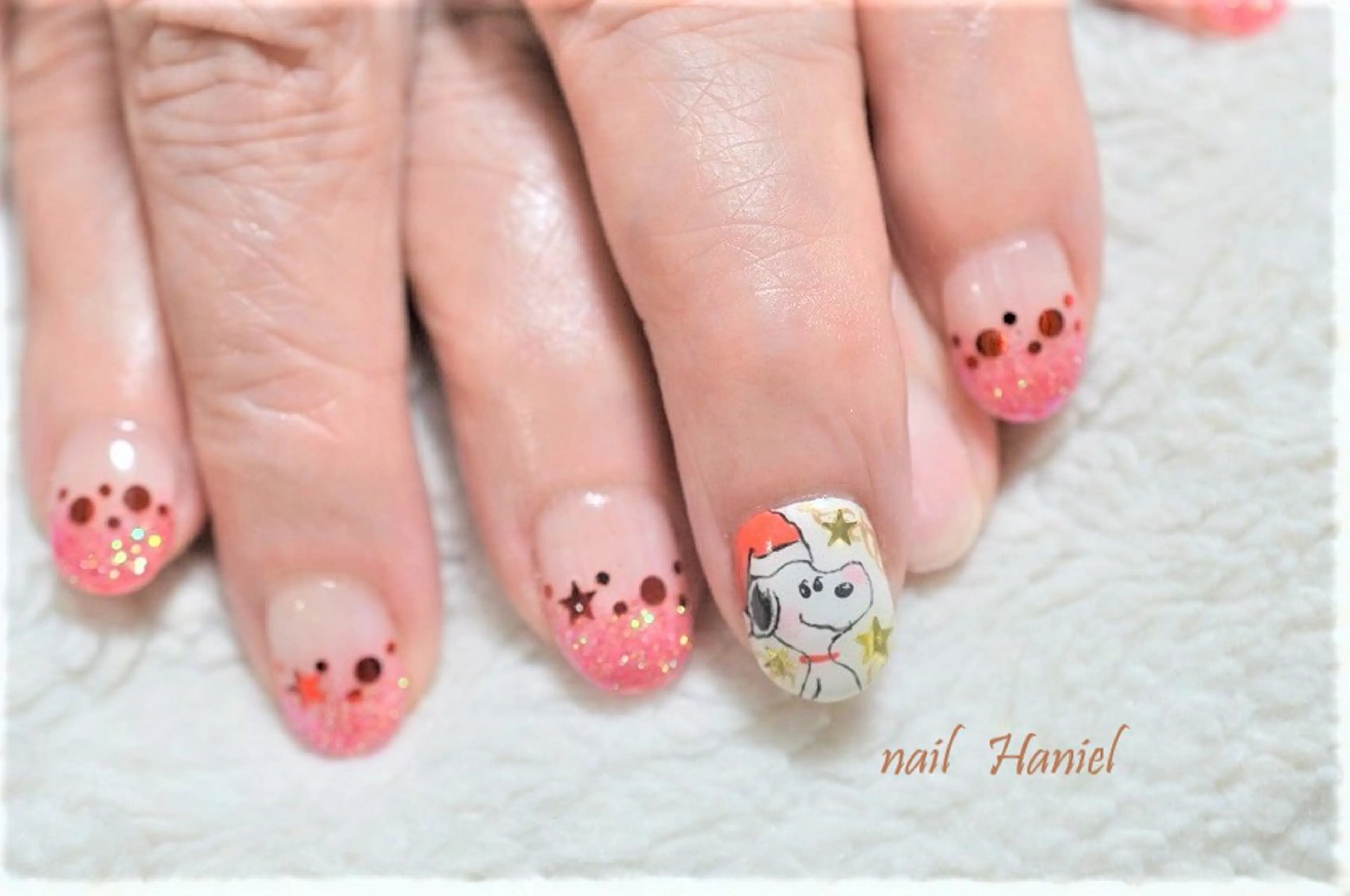 ネイル ジェルネイル オフィスネイル パラジェル 冬ネイル クリスマス ハンドネイル nail Haniel所属・半蔵門サロンハニエル 魅神 ちよのネイルデザイン