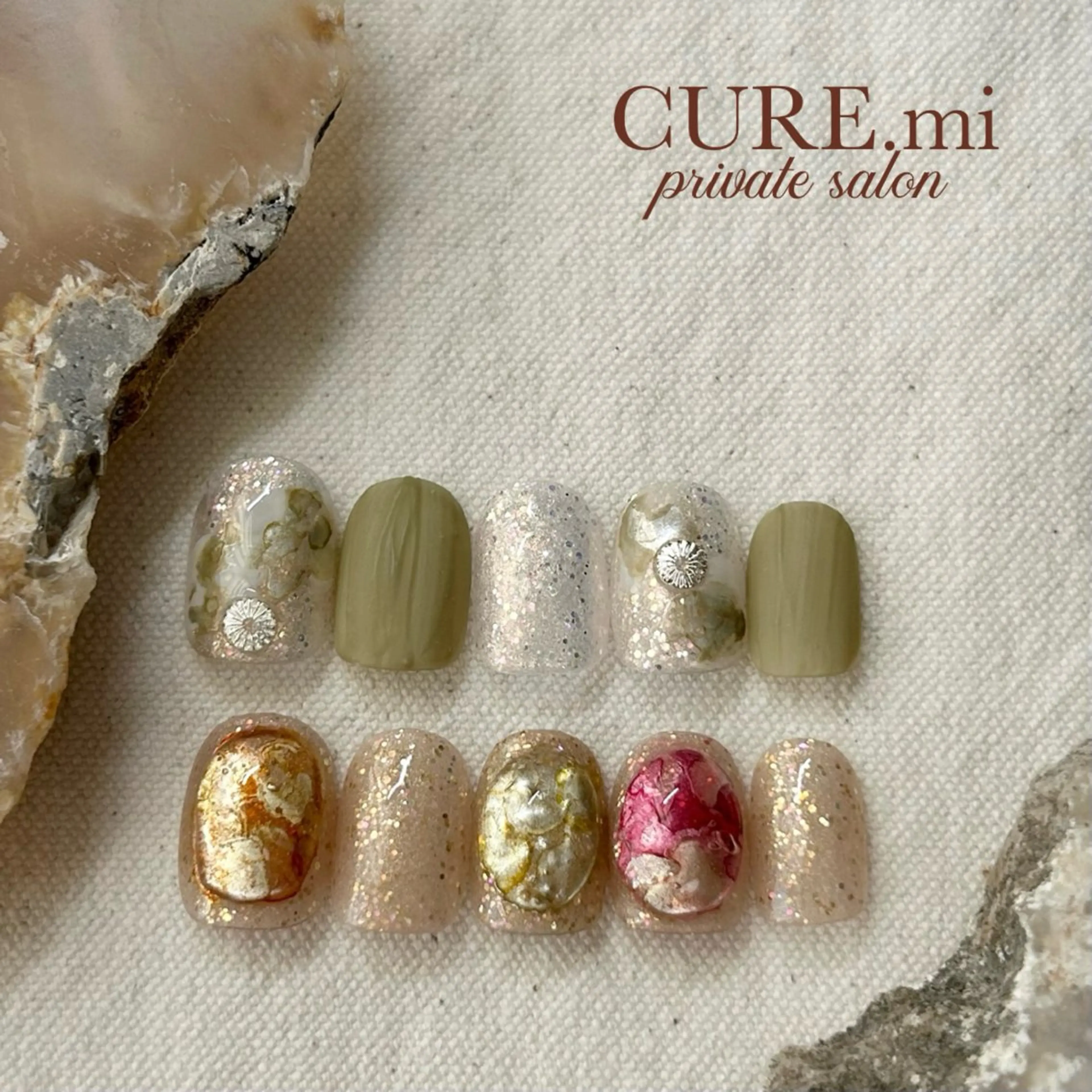ネイル ニュアンスネイル ハンドネイル ハンドケア CURE.mi所属・伊藤 美香のネイルデザイン