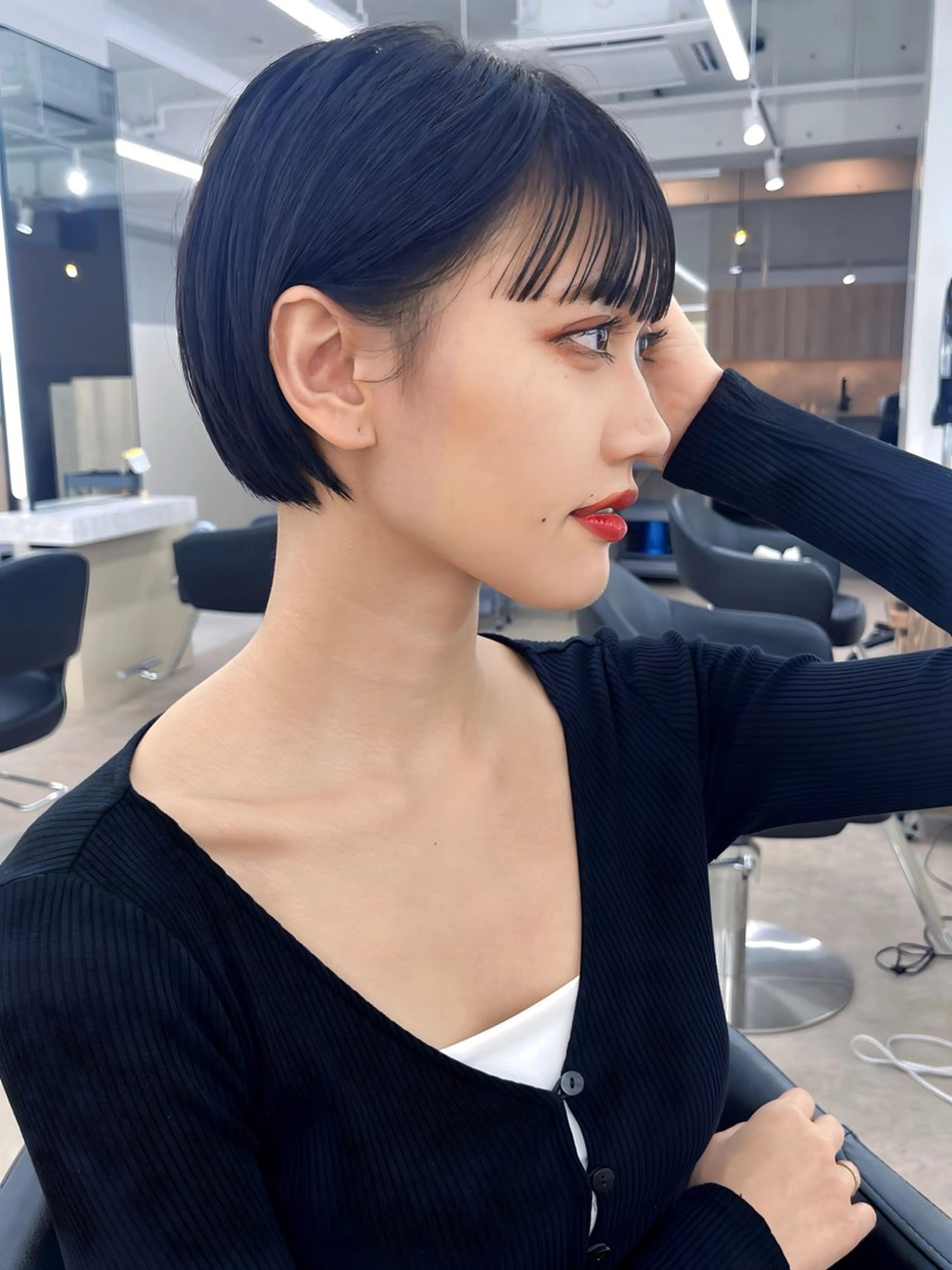 ショート カラー 丸みショート ショートヘア トリートメント ショートヘア特化 岡安優太のヘアスタイル