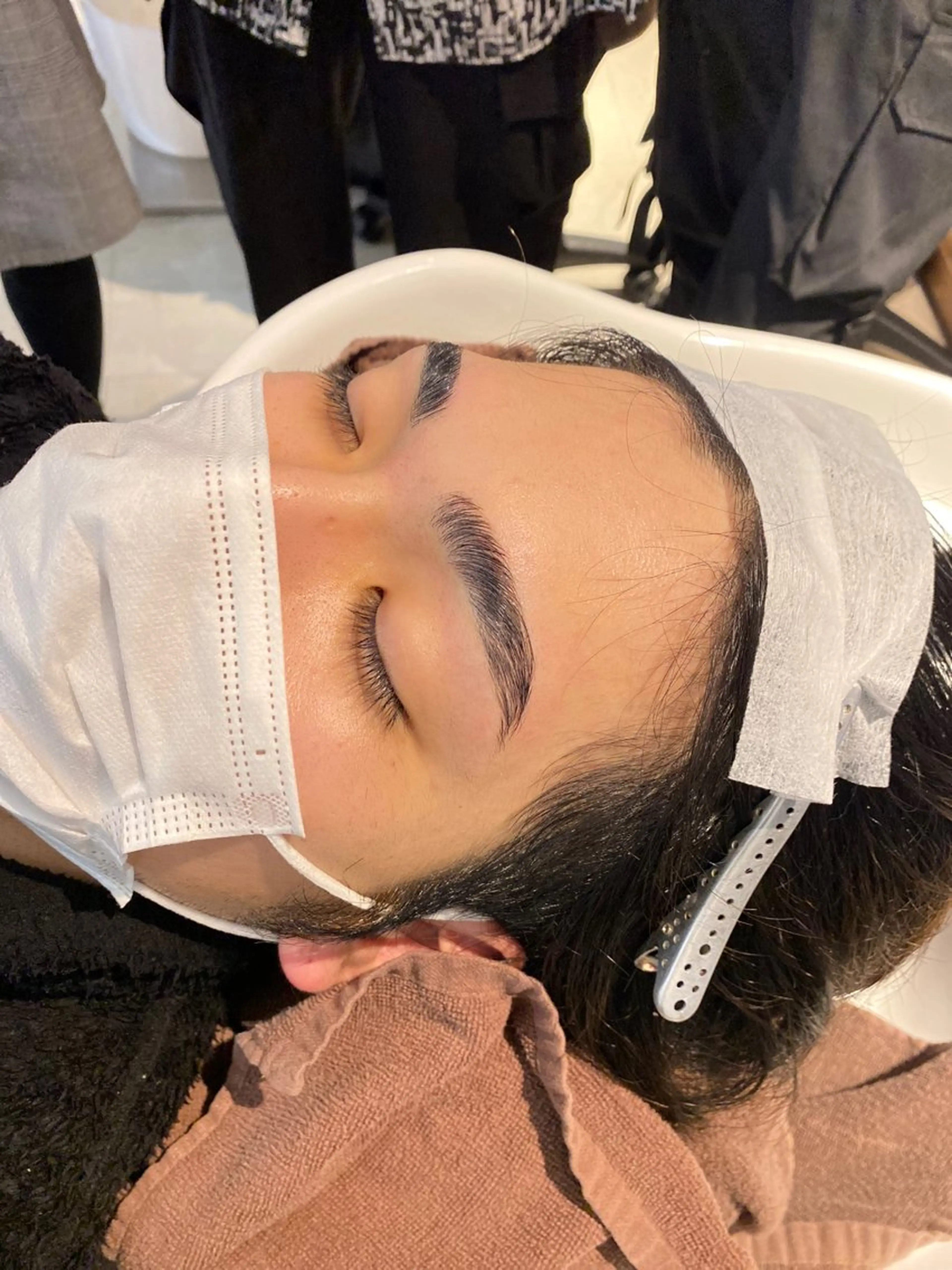 アイブロウ ワックス脱毛 山﨑 燦人のヘアスタイル