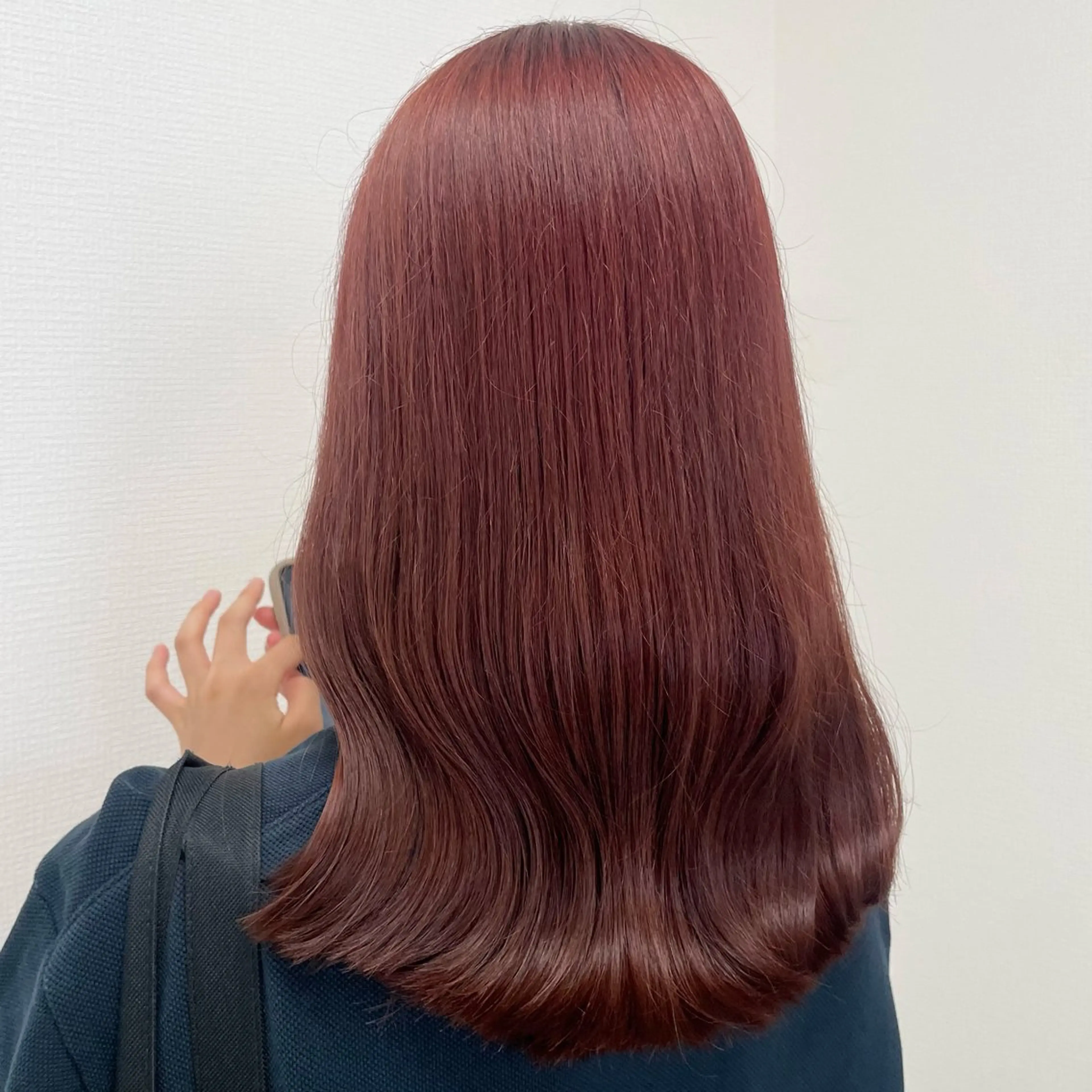 ロング 🤎🎀ブリーチなし ピンクラベンダー🧸のヘアスタイル