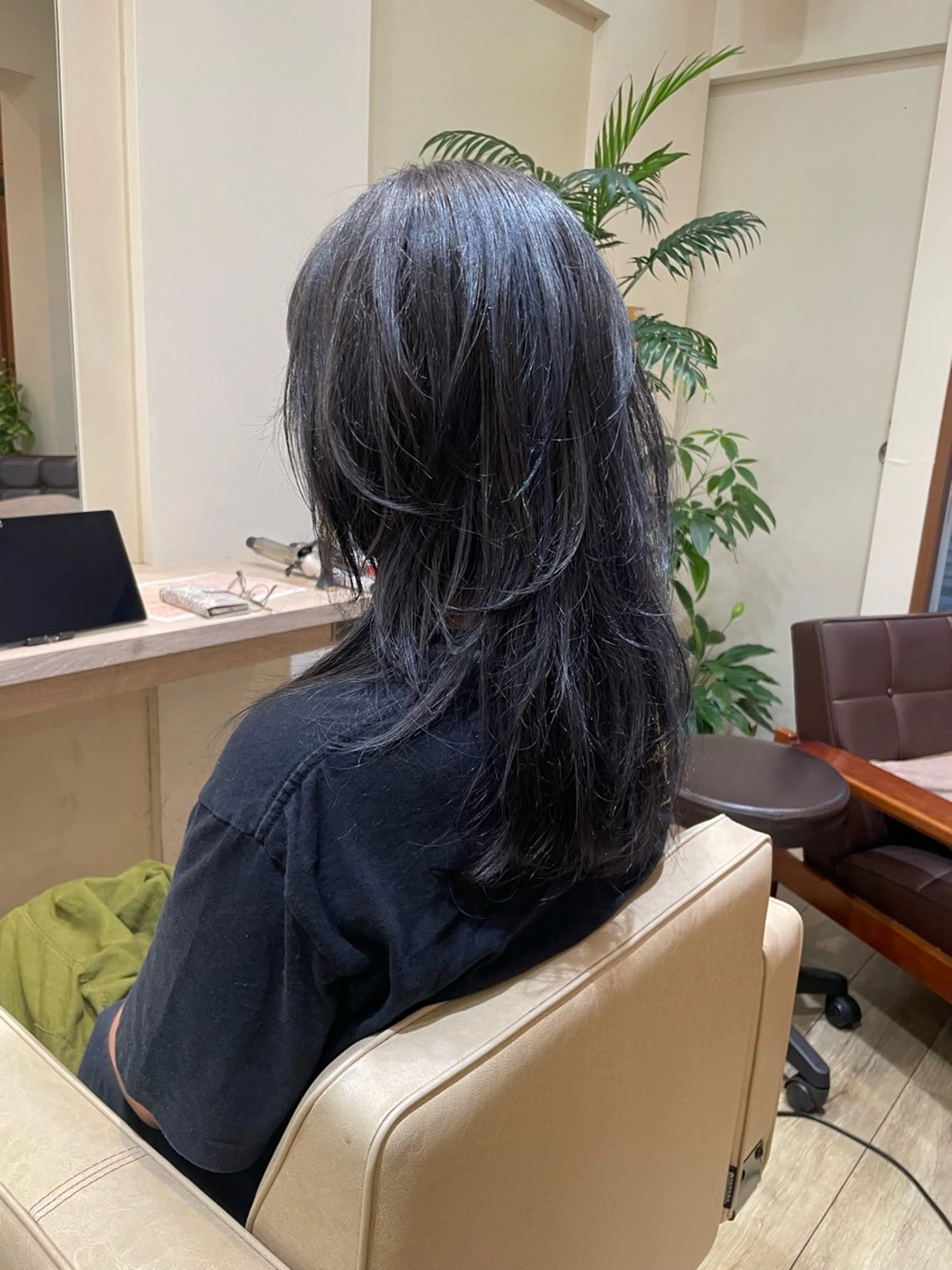 ロング カラー ブルーカラー ハイライトカラー シルバー ハイライト ヘアカラー 髪質改善/Bloss om🌷高橋沙衣のヘアスタイル