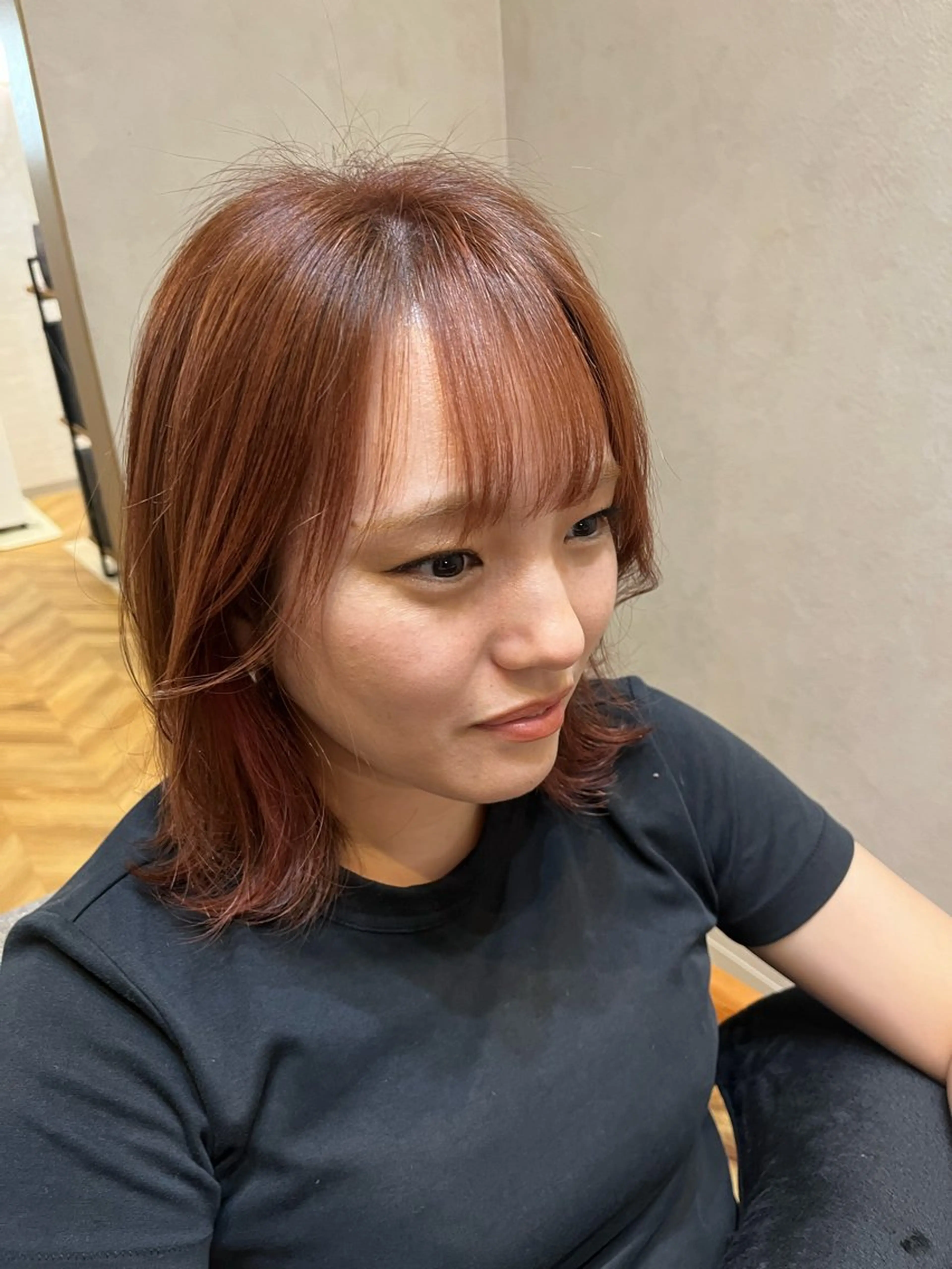 セミロング カット ヘアカラー N°number大分 ナンバーmikotoのヘアスタイル