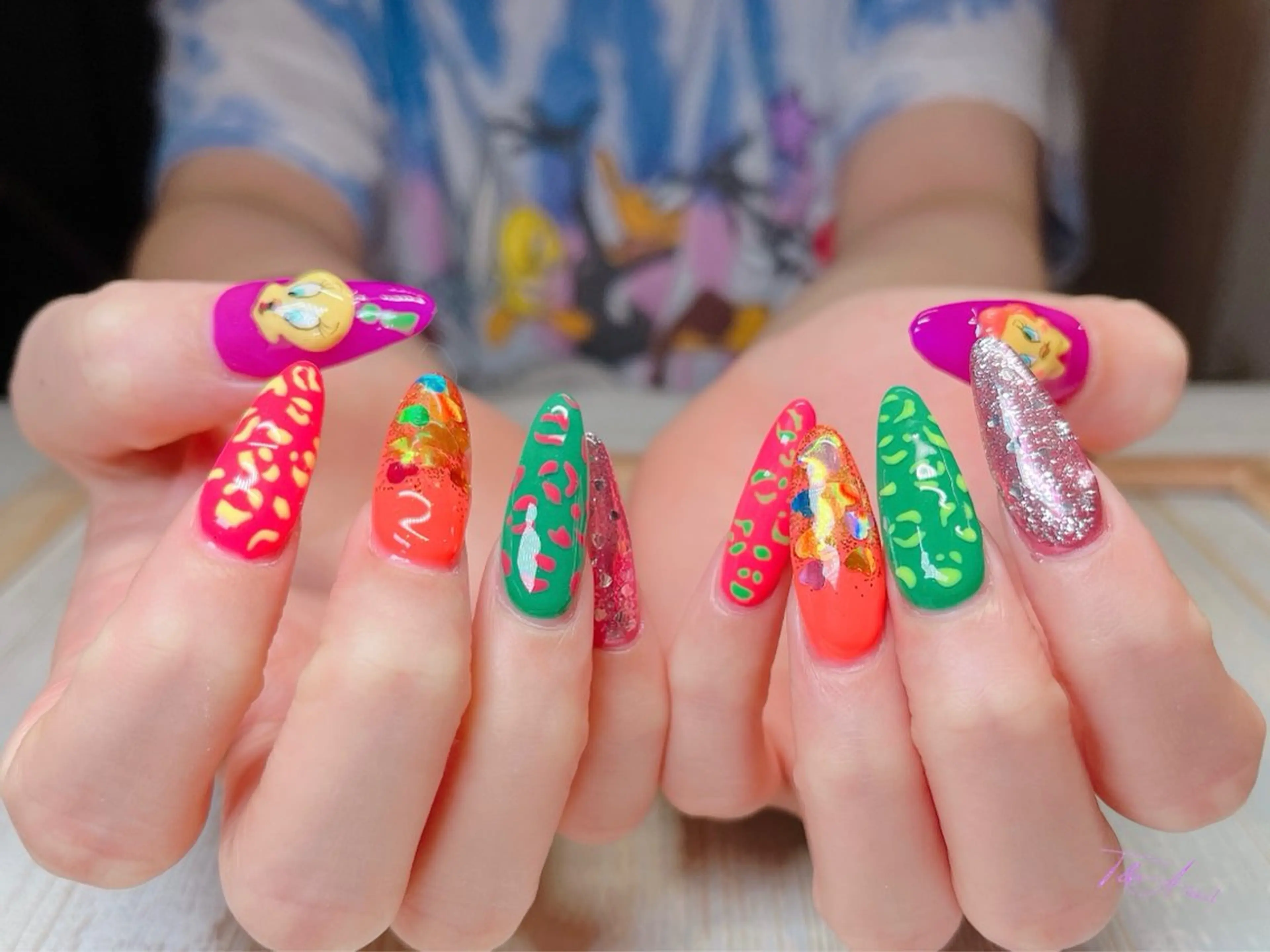 ネイル 長さ出し ジェルネイル ロングネイル スカルプネイル ハンドネイル T&A nailのネイルデザイン