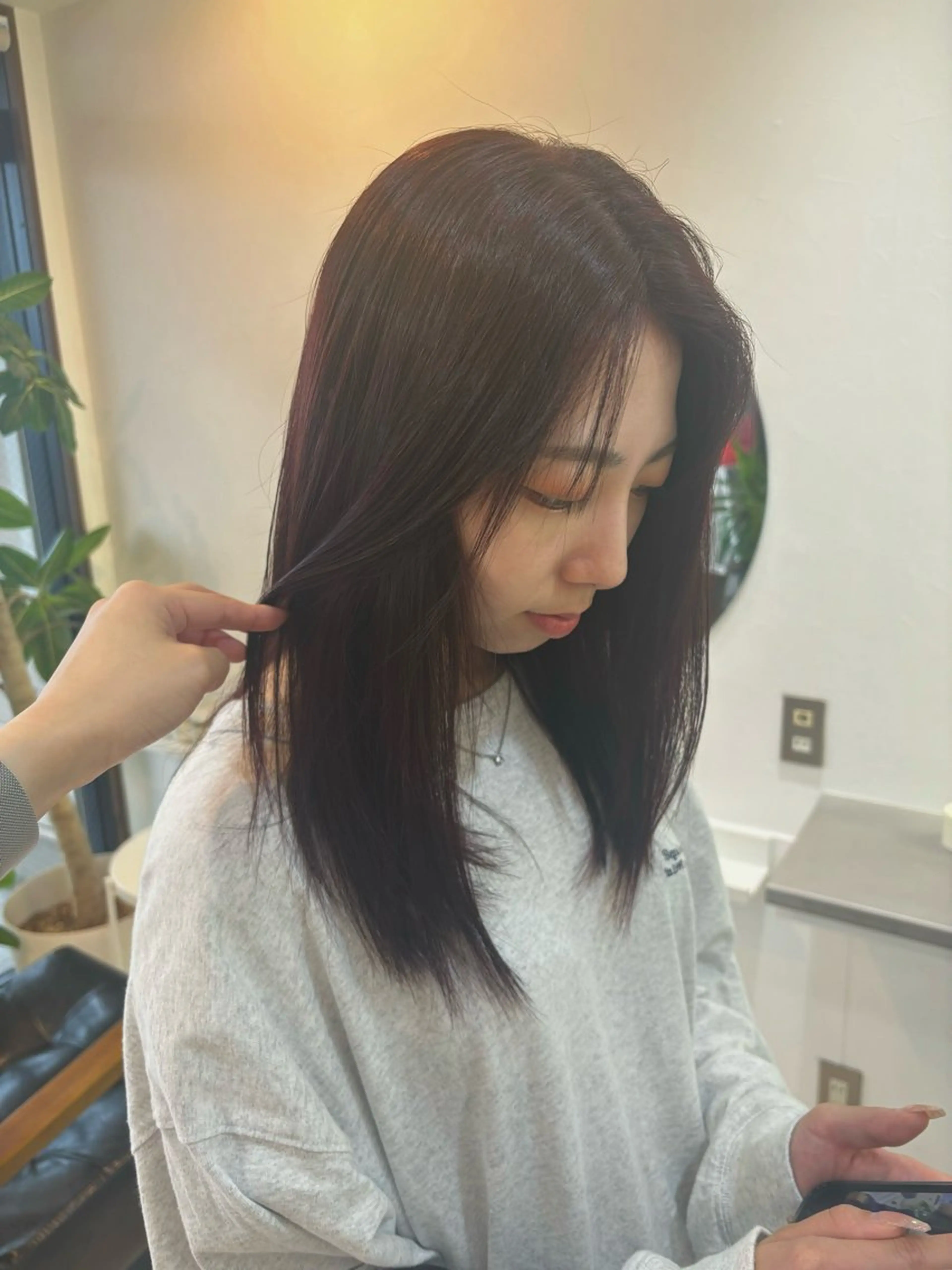セミロング terrace所属・arakawa yuaのヘアスタイル