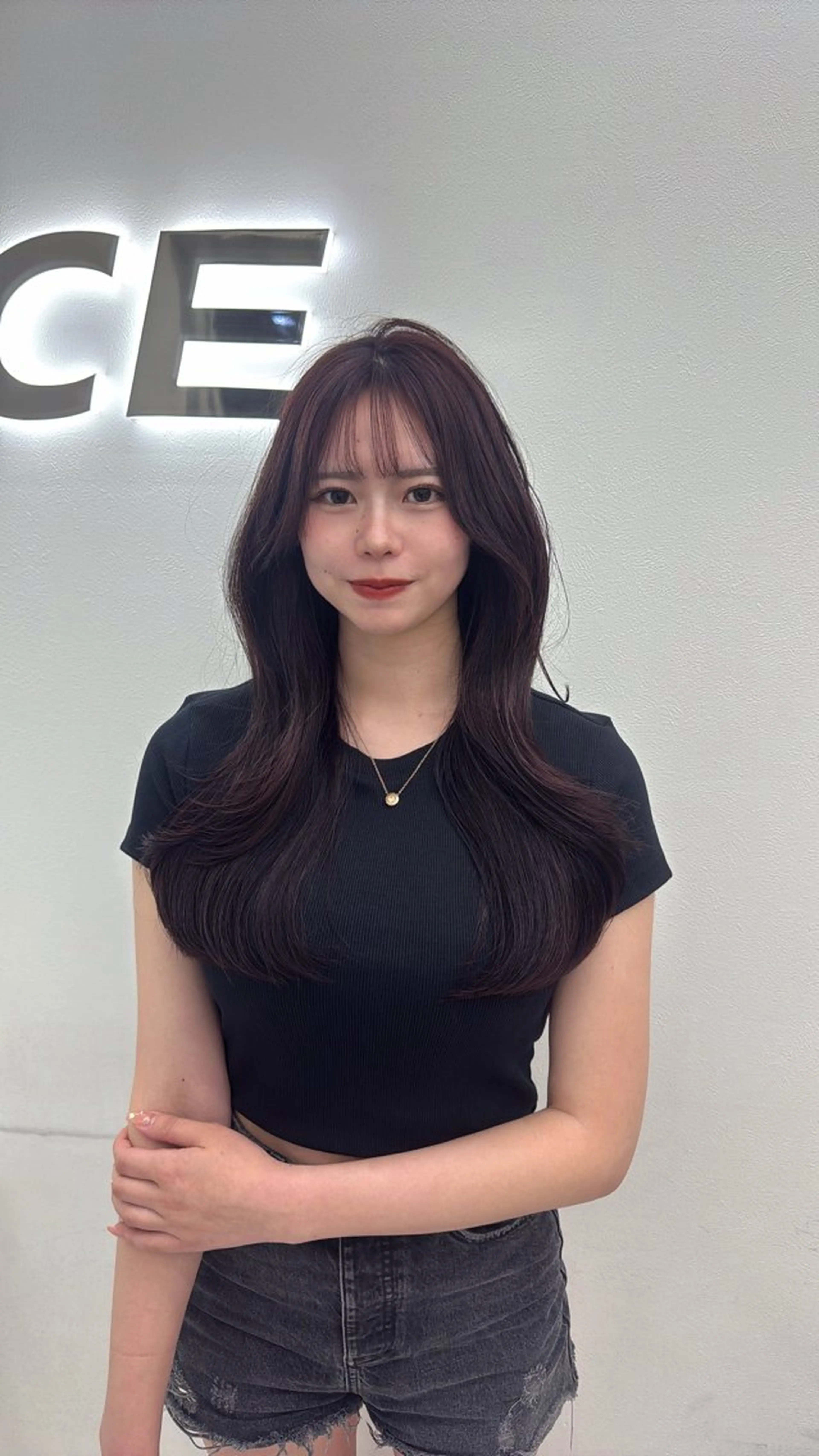 セミロング カラー カット ヘアカラー 🎀愛されgirly ヘア🫧Ayakaのヘアスタイル