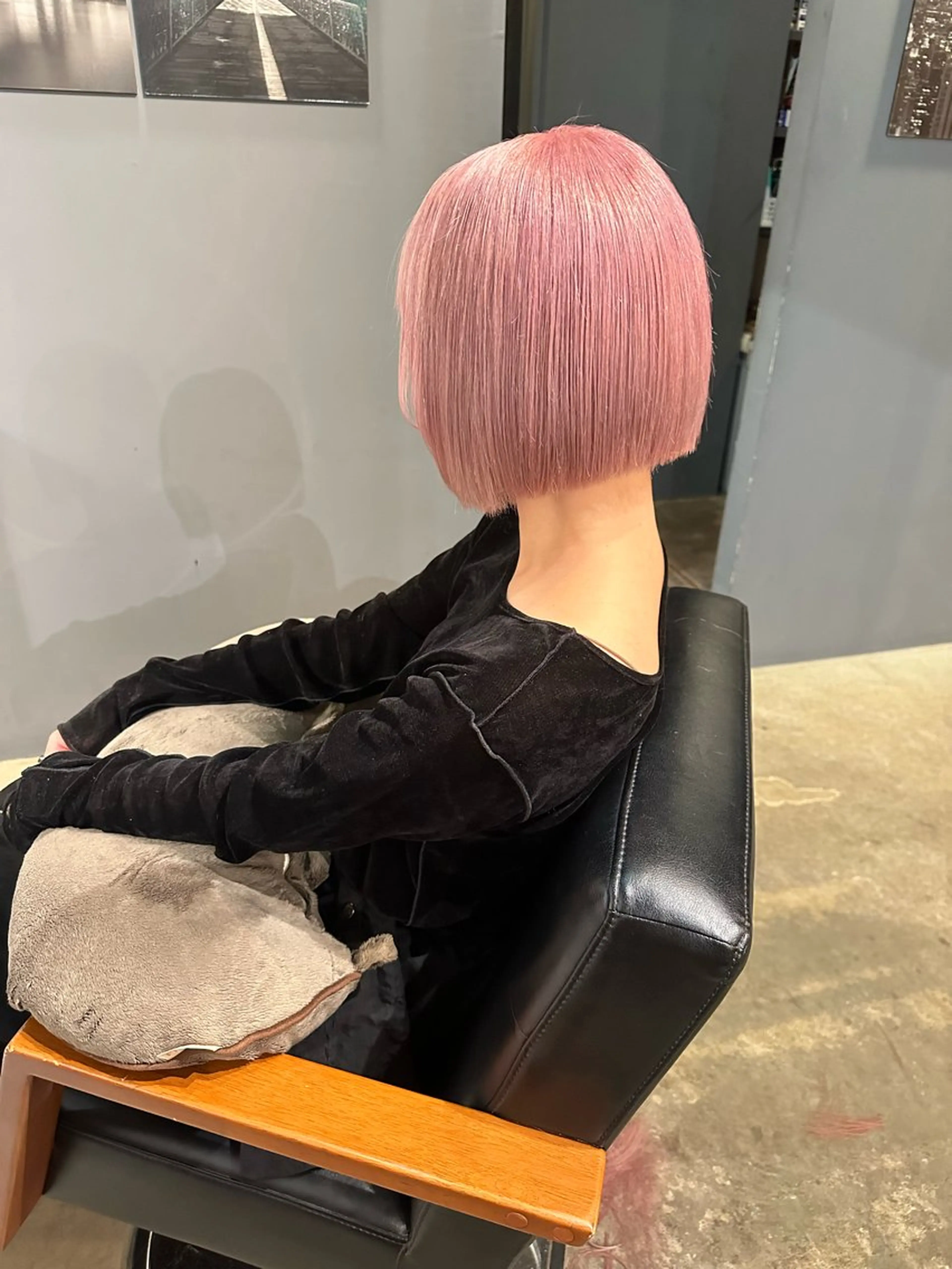 ミディアム カラー ヘアカラー トリートメント Baby美容師 Ninaのヘアスタイル