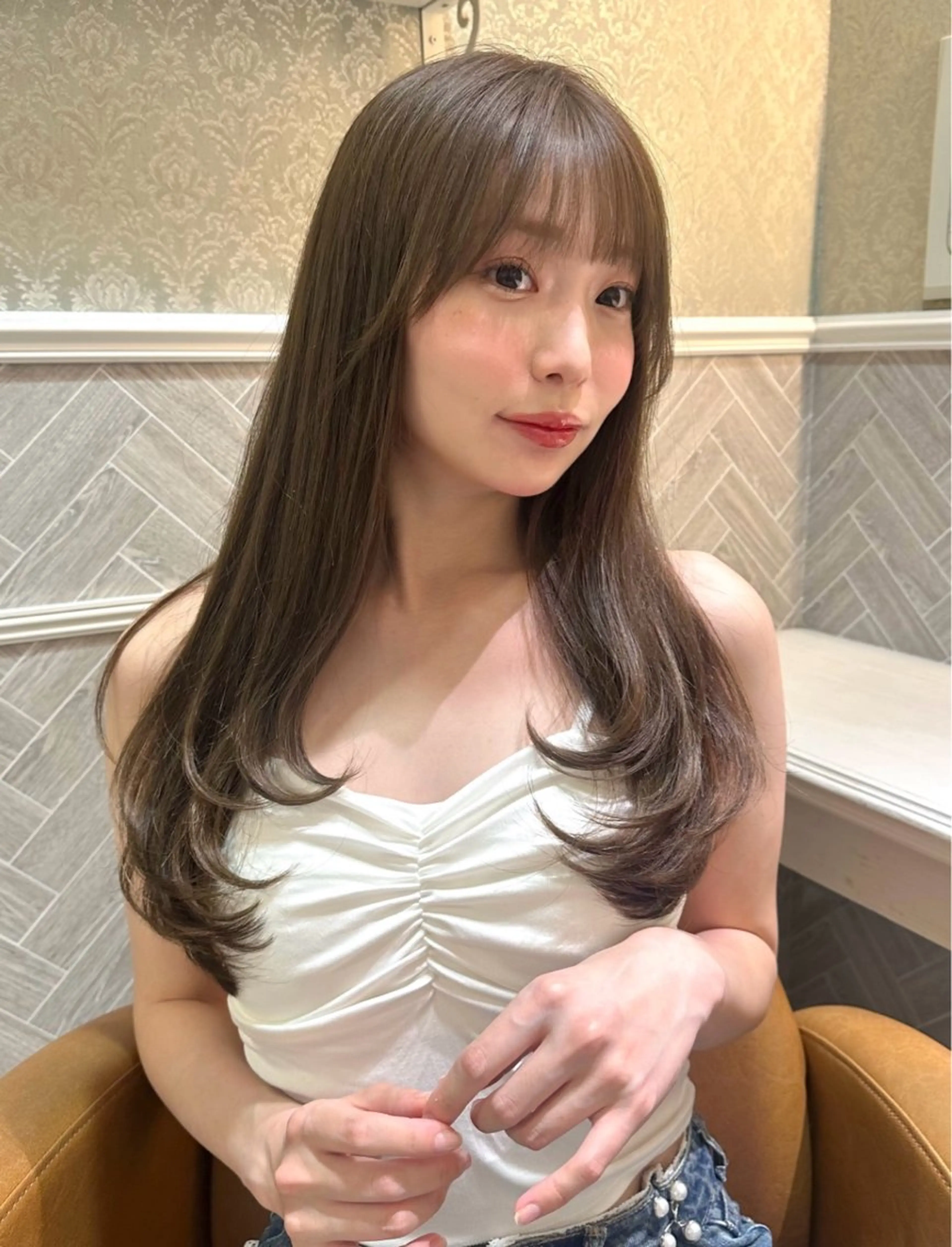 ロング レイヤーカット Lond 銀座所属・レイヤー/韓国ヘア /ショート/銀座のヘアスタイル