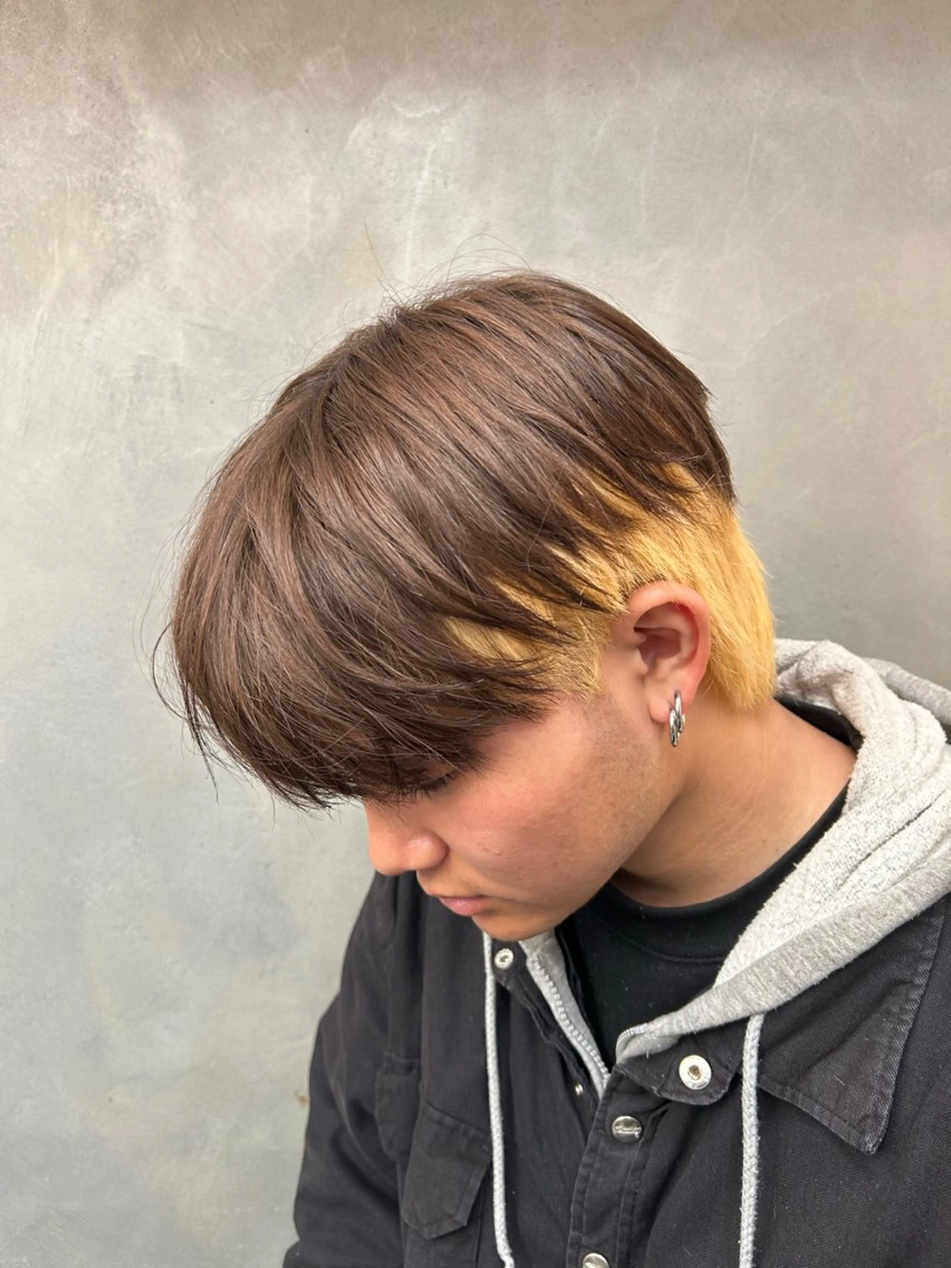 ショート カラー メンズ メンズインナーカラー インナーカラー TNB TOKYO所属・Insta 指名 No.1KURUMIのヘアスタイル