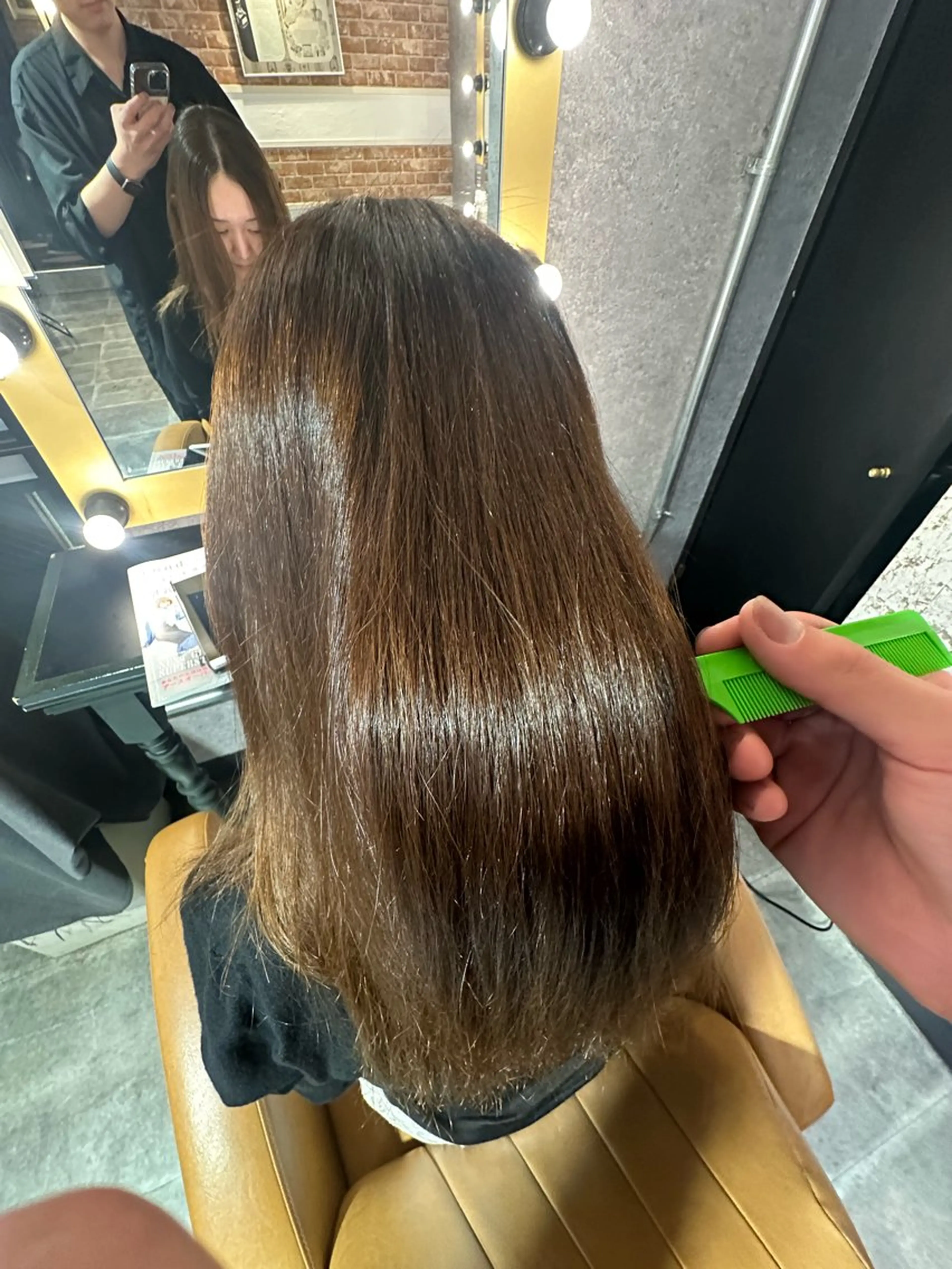 セミロング カラー カット ヘアカラー 縮毛矯正 トリートメント Lond rouge所属・💚銀座/ミディアム /美髪矯正/芦川💚のヘアスタイル