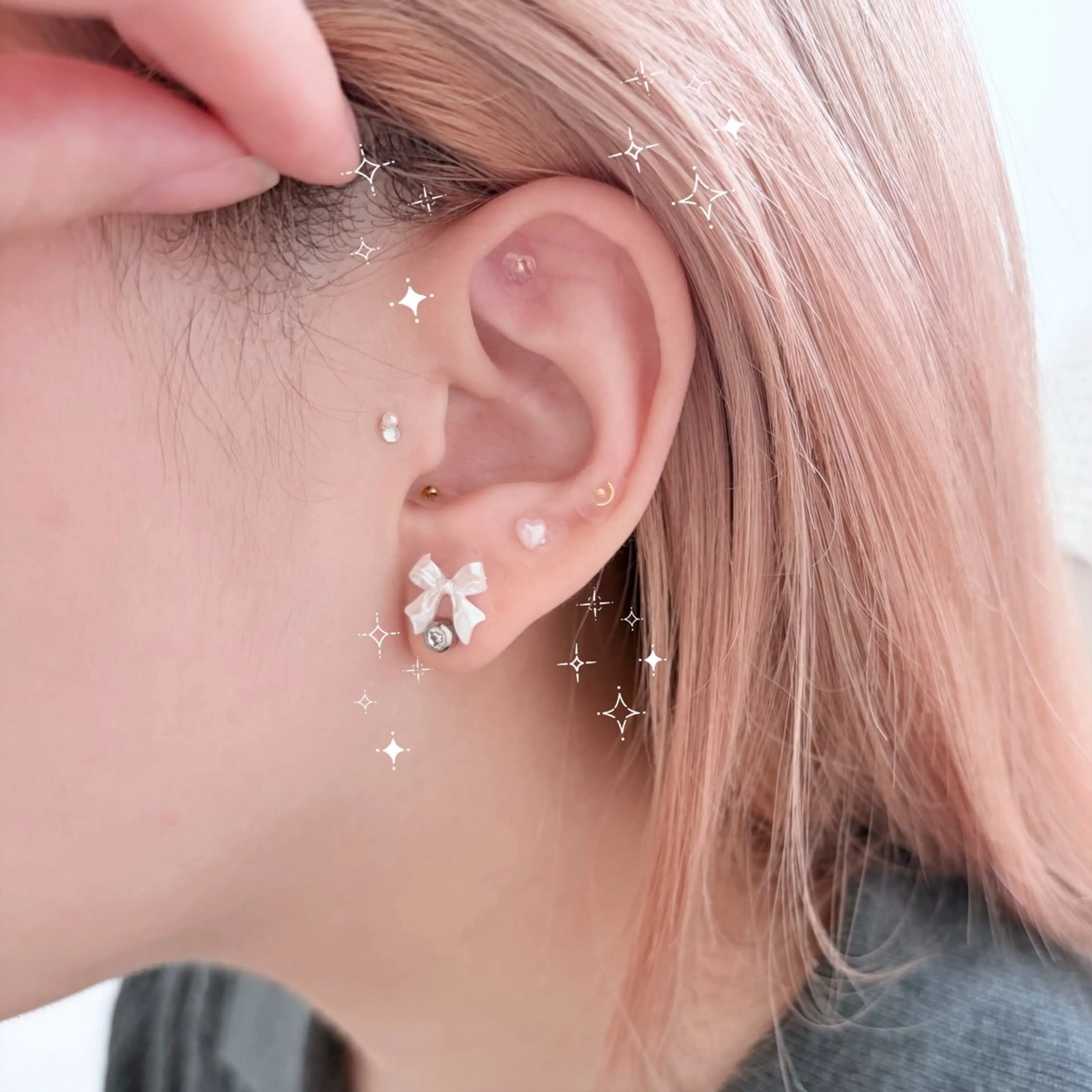耳つぼジュエリー💎10粒の写真