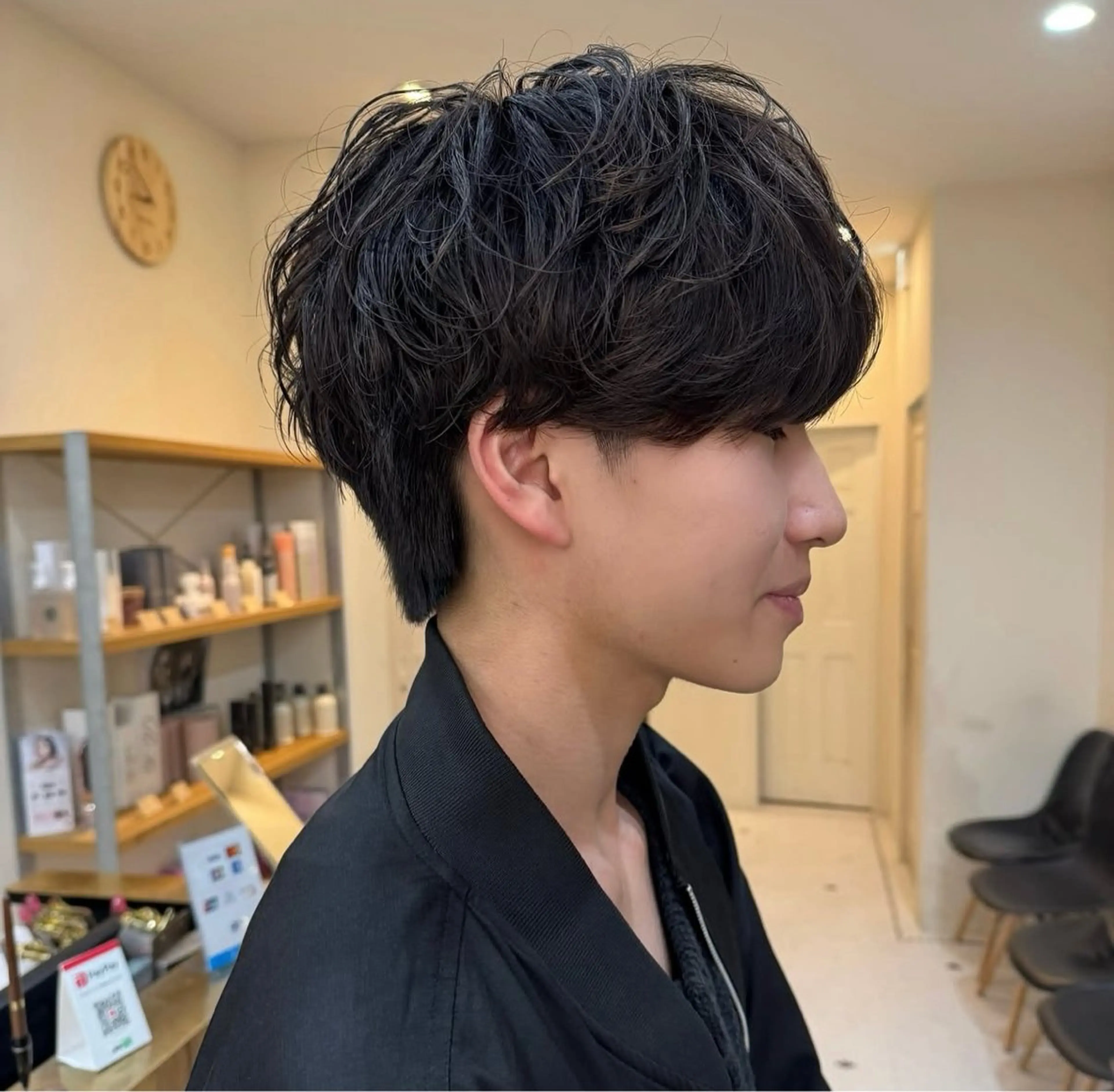 パーマ メンズ マッシュ メンズパーマ カット パーマ トリートメント ゆるふわ淡色🐰 kotomi🎀のヘアスタイル