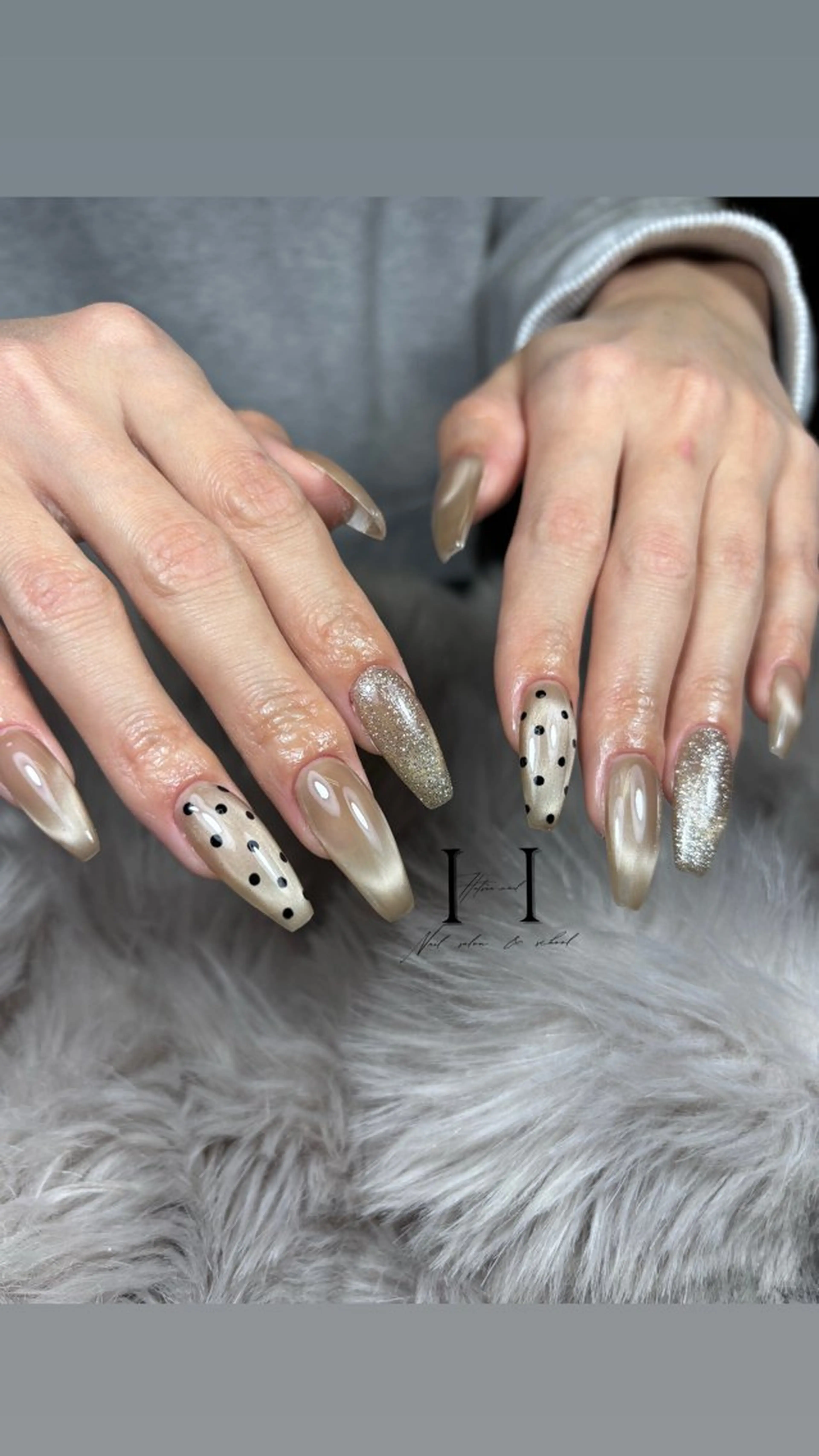 ネイル マグネットネイル ハンドネイル Hatsuu nail所属・HatsuuNail salonアリスのネイルデザイン