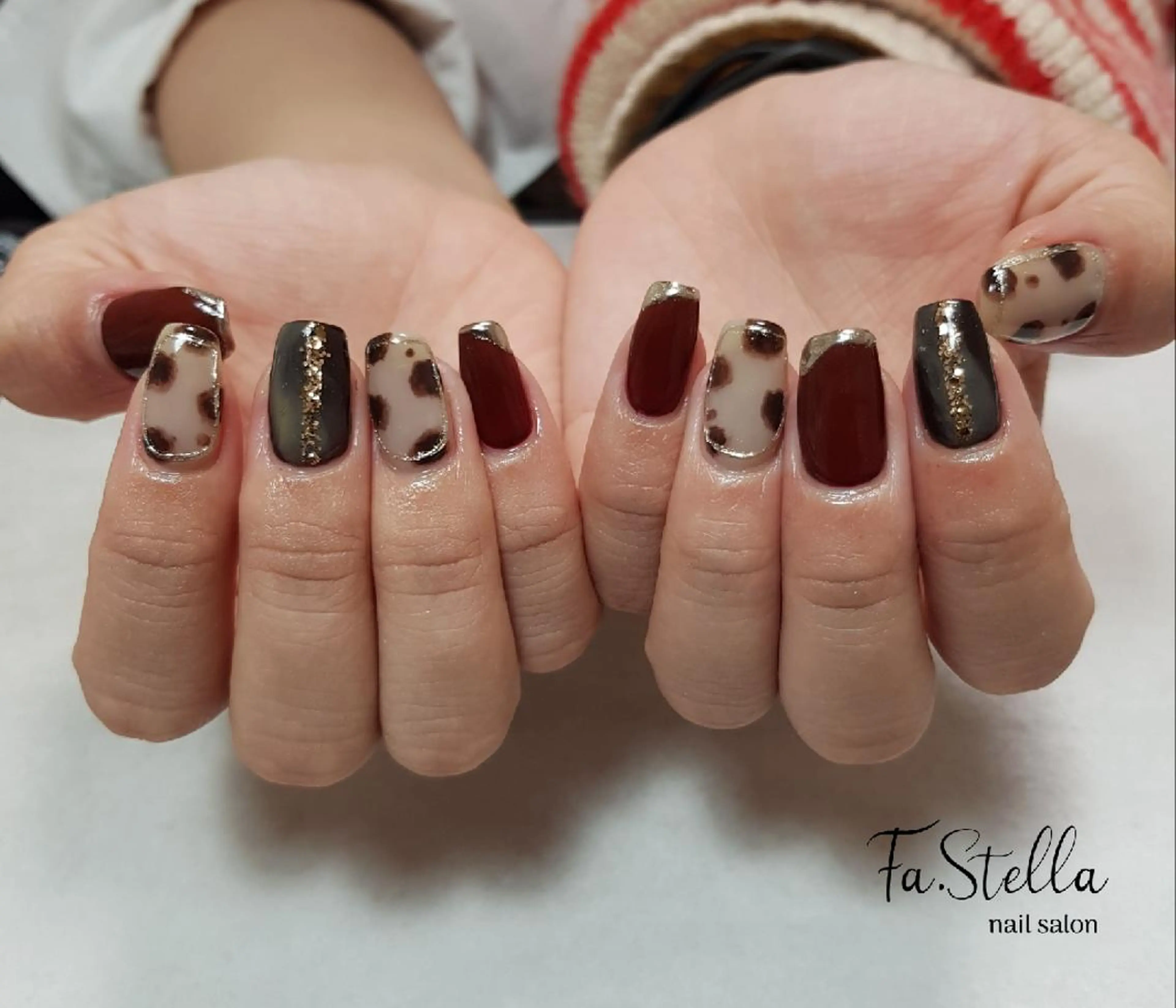 ロング ネイル 持ち込み ハンドネイル Fa.Stella ファステラ のネイルデザイン