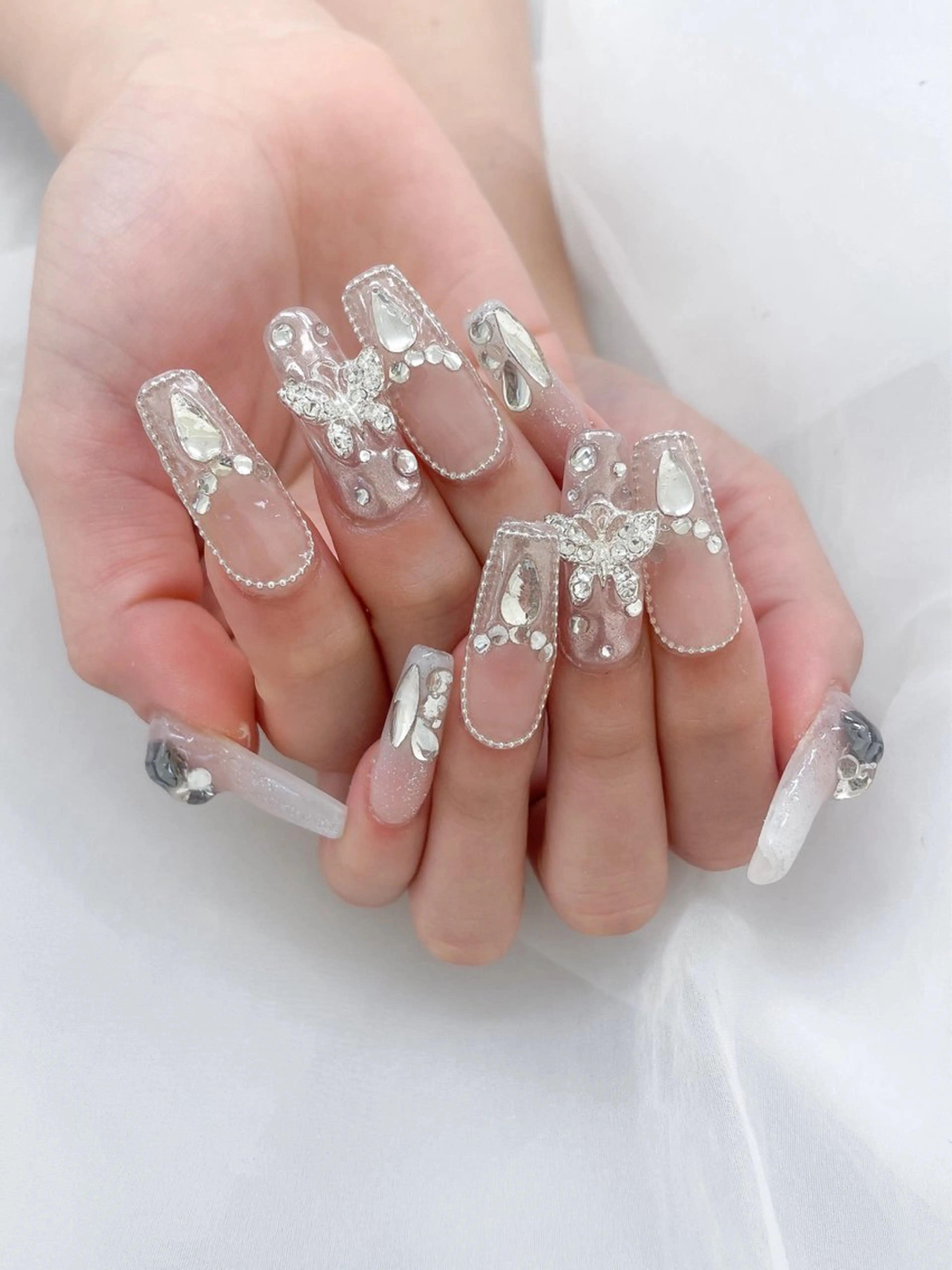 ネイル ロングネイル ハンドネイル 五十嵐 美智のネイルデザイン