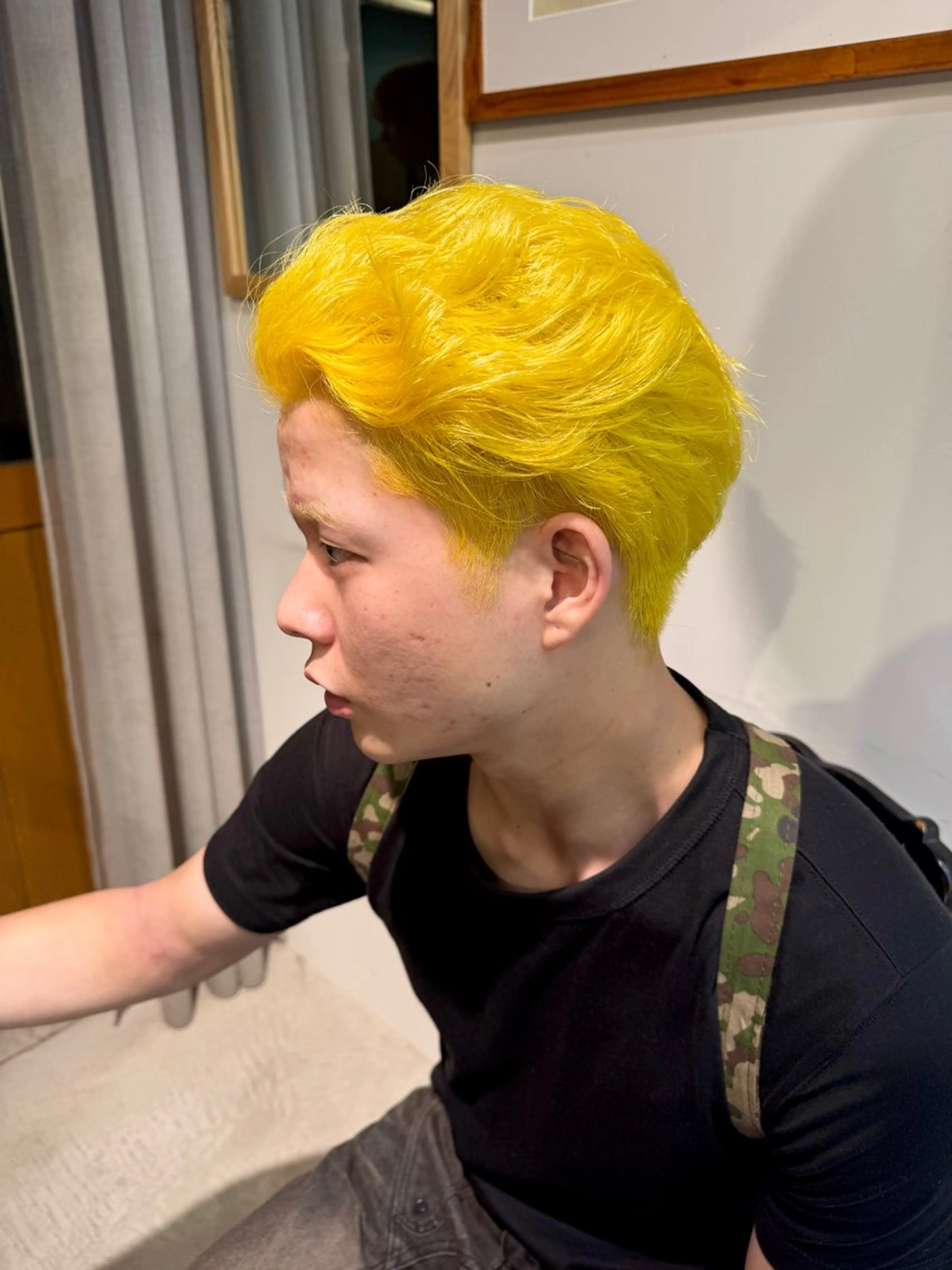 ショート カラー メンズ ヘアカラー トリートメント 透明感 カラー💎umiのヘアスタイル