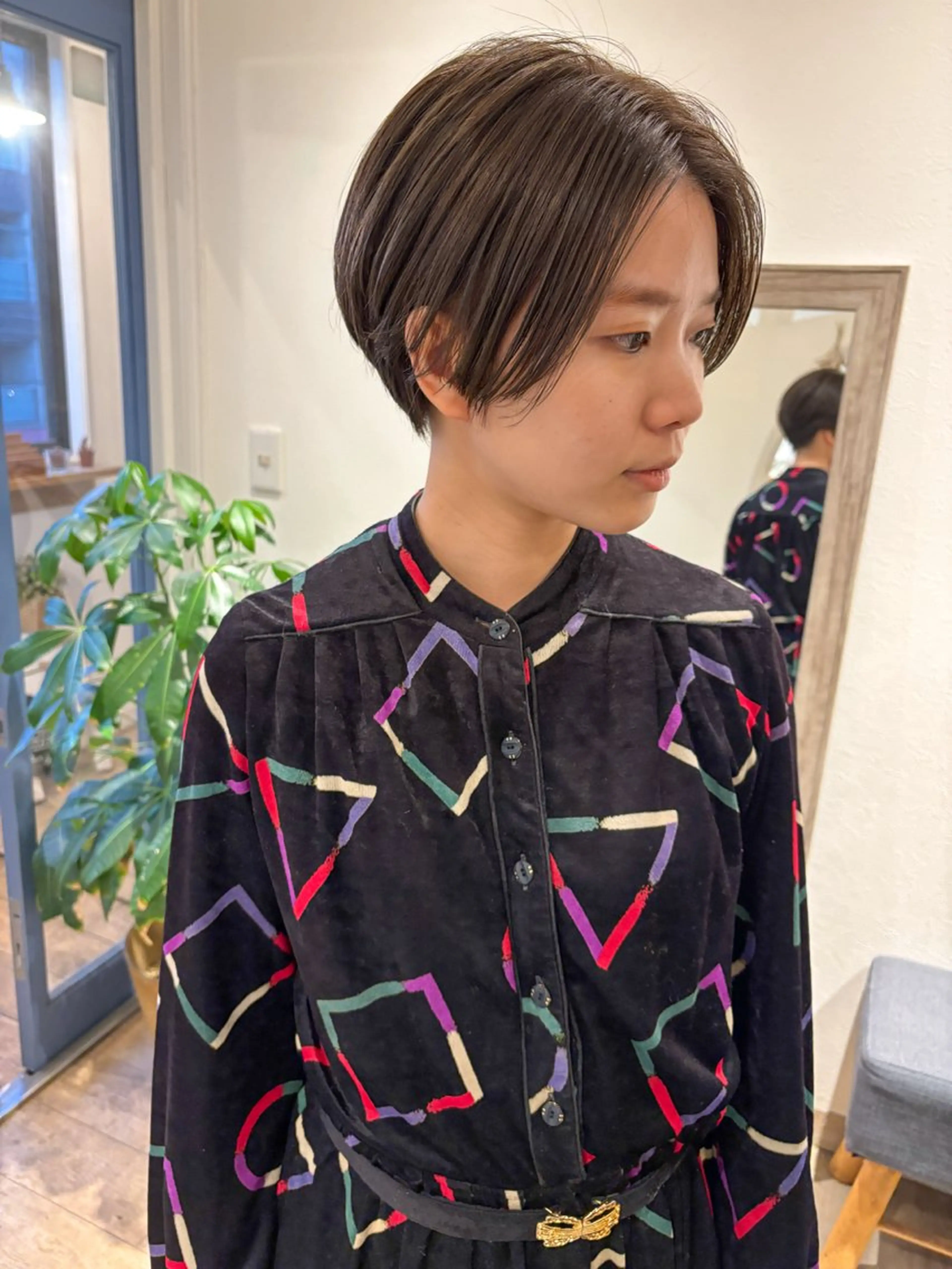 ショート カラー ショートボブ ボブ ショートヘア 小顔カット カット ヘアカラー トリートメント .iyu所属・吉祥寺ショート×小顔 🍋宮本大輔🍋のヘアスタイル