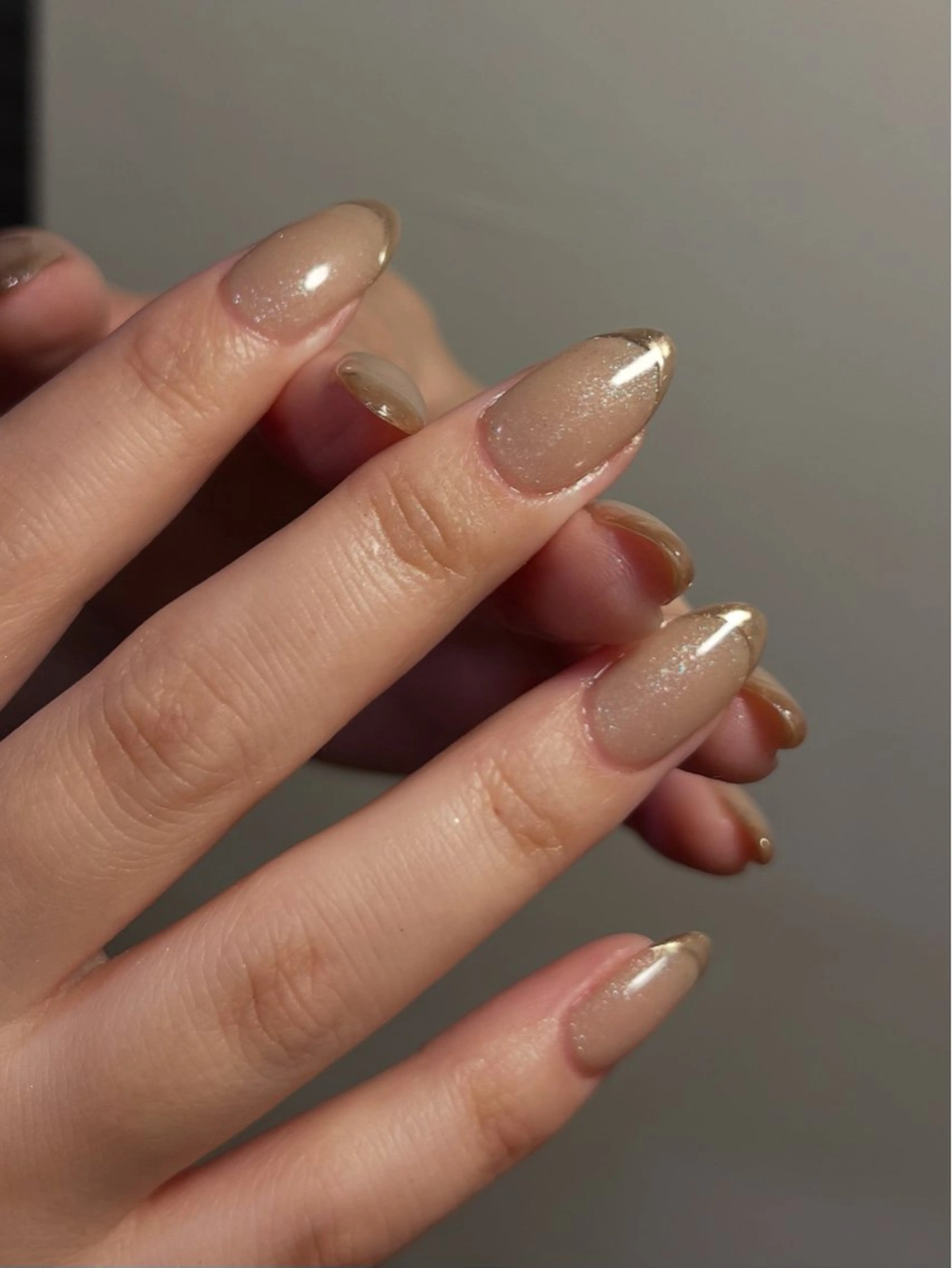 ネイル フレンチネイル ミラーネイル YUKARI NOEMのネイルデザイン