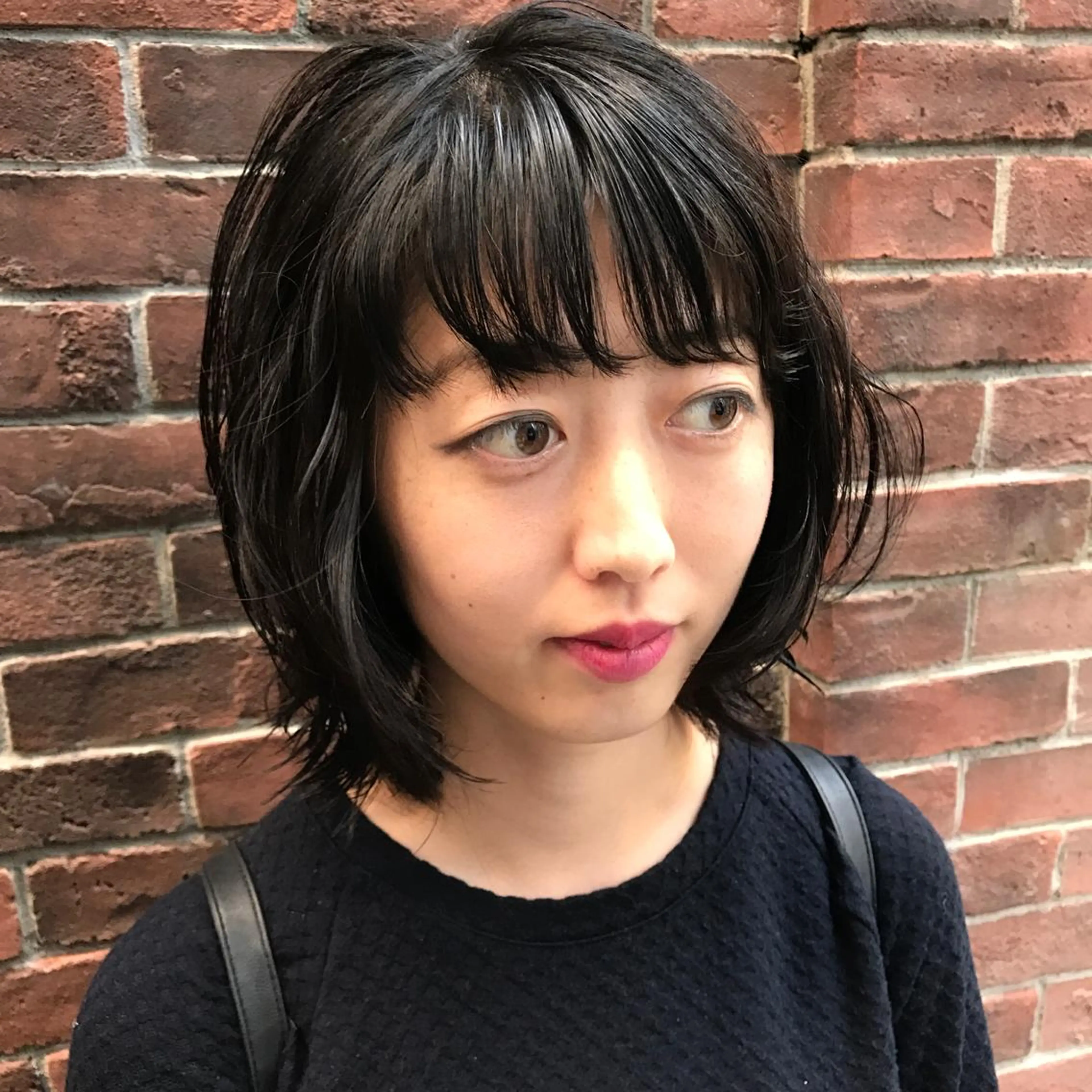 ミディアム ミディアムパーマ analogue所属・u harukaのヘアスタイル