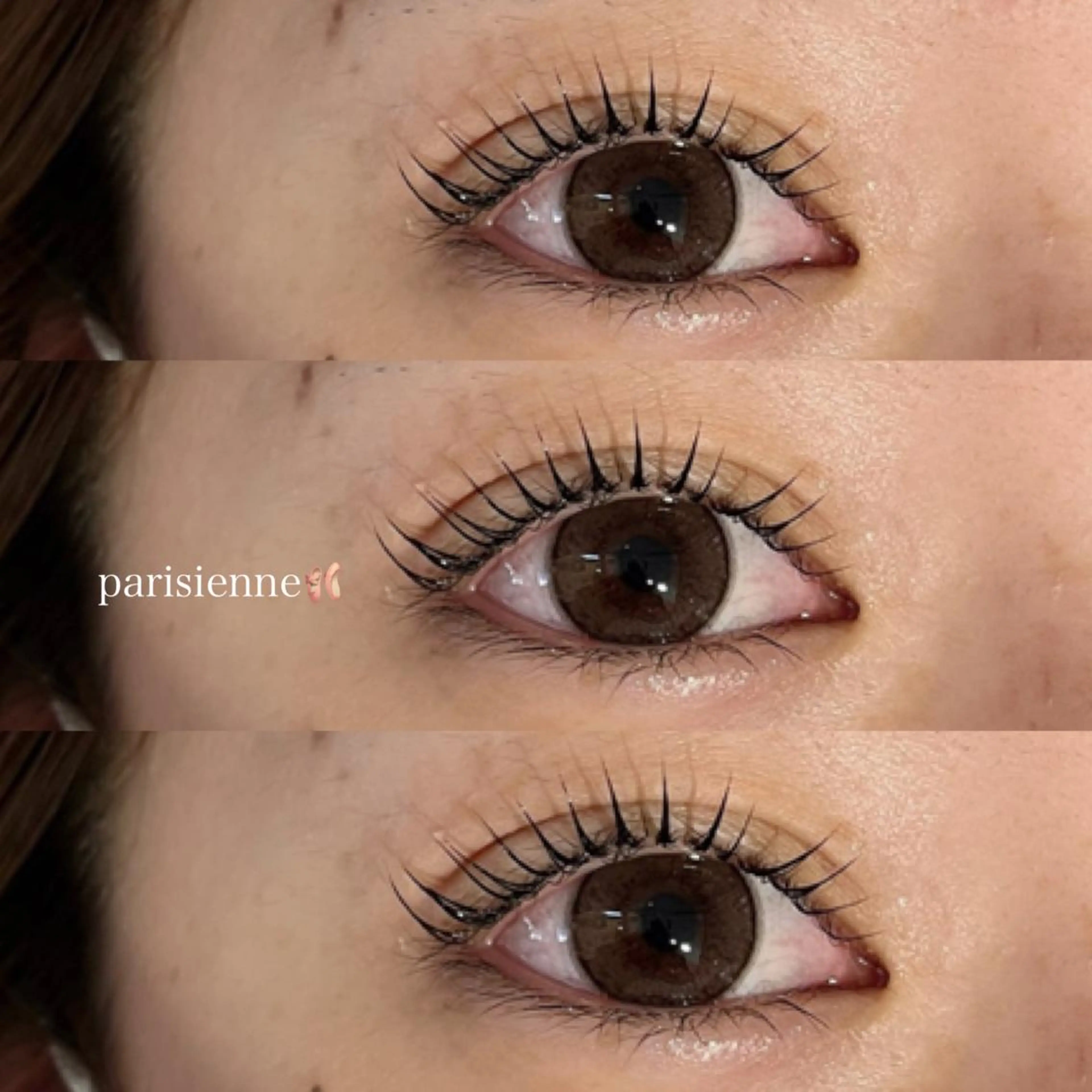 マツエク・マツパ パリジェンヌラッシュリフト une fleur MOENOのマツエク・マツパデザイン