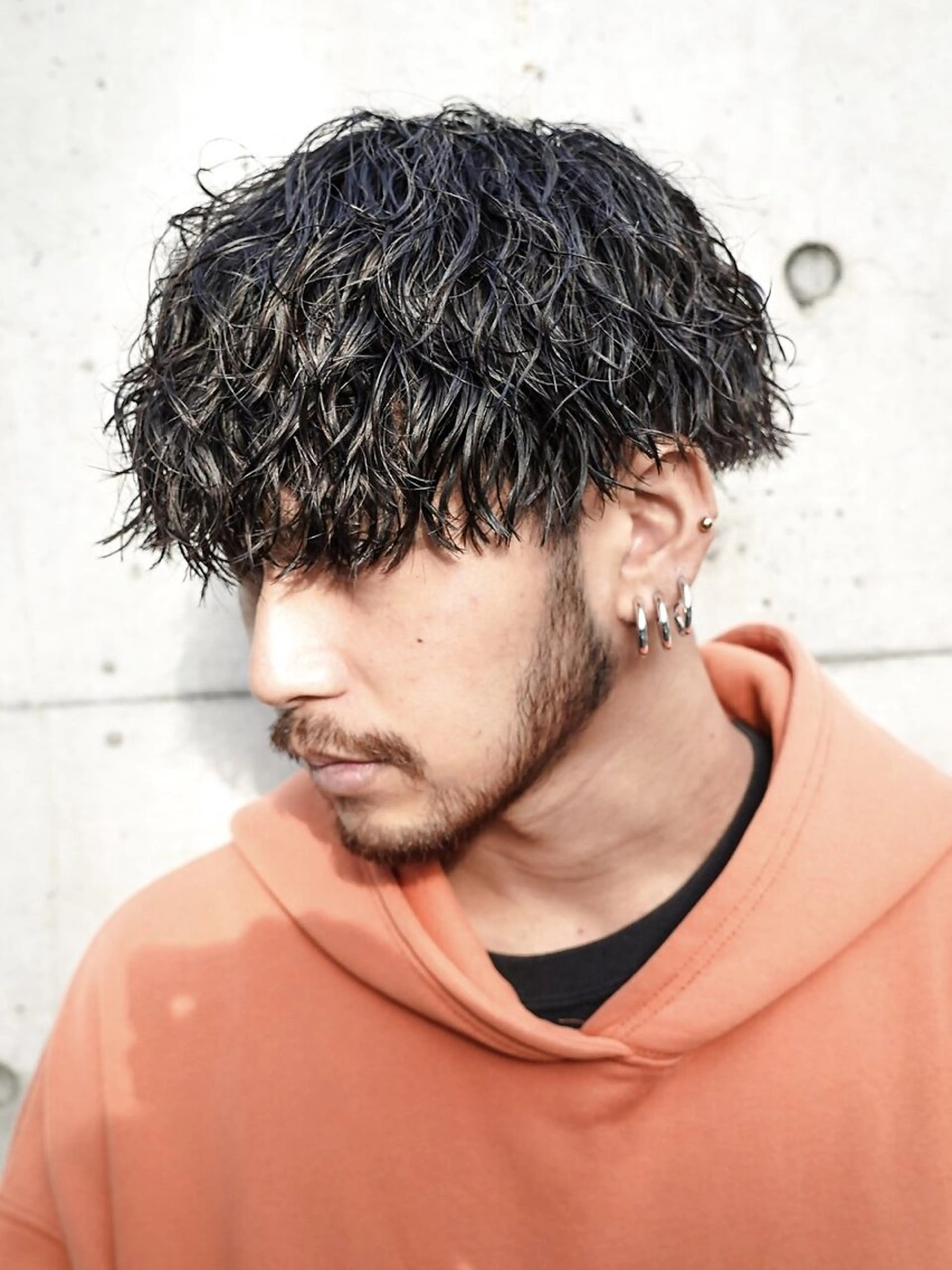 ショート パーマ メンズ men's salon alpha 新宿所属・三関永遠 / メンズパーマのヘアスタイル