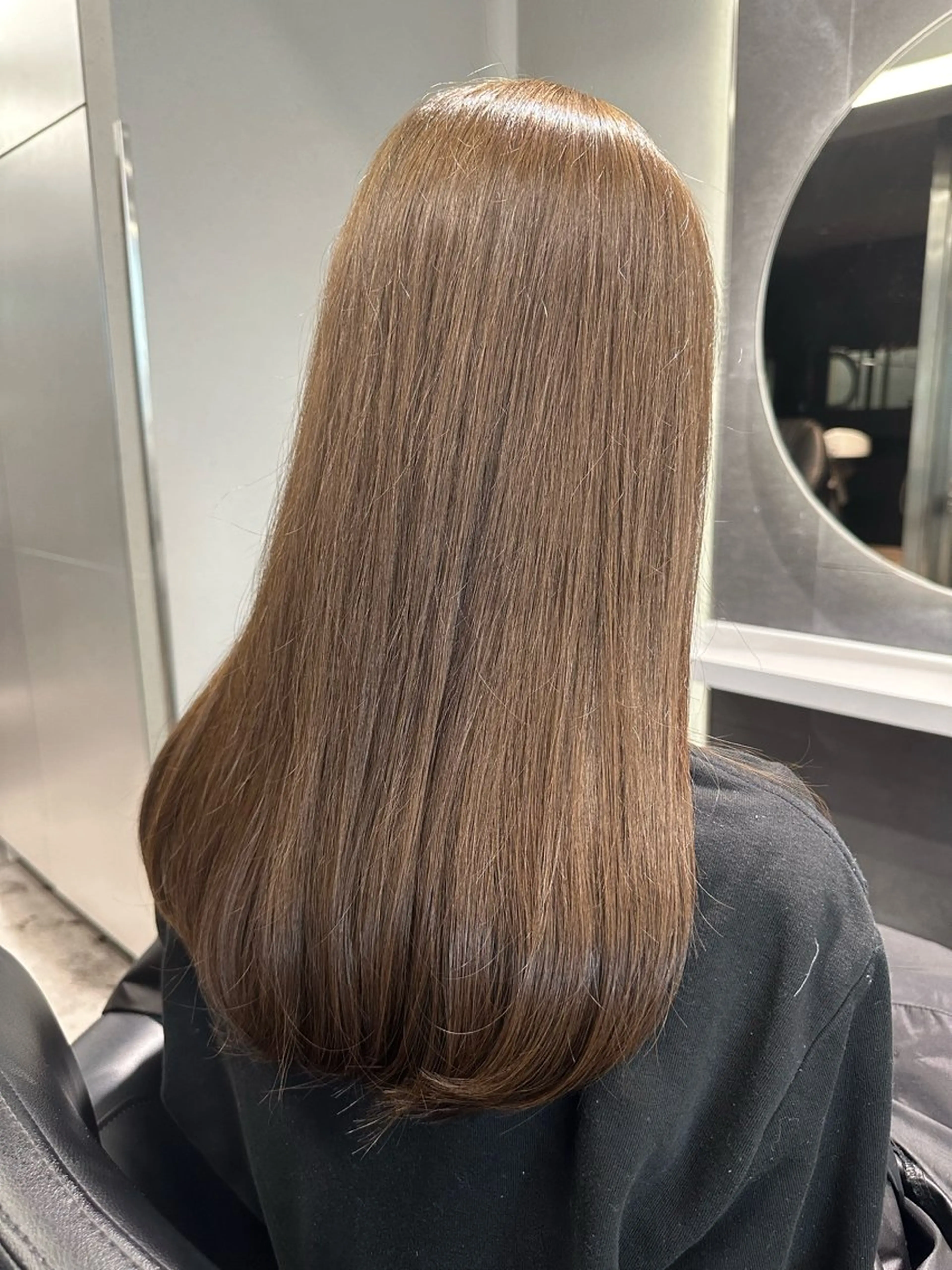 ロング カラー カット ヘアカラー トリートメント 韓国ヘア🎀艶髪 RISAのヘアスタイル