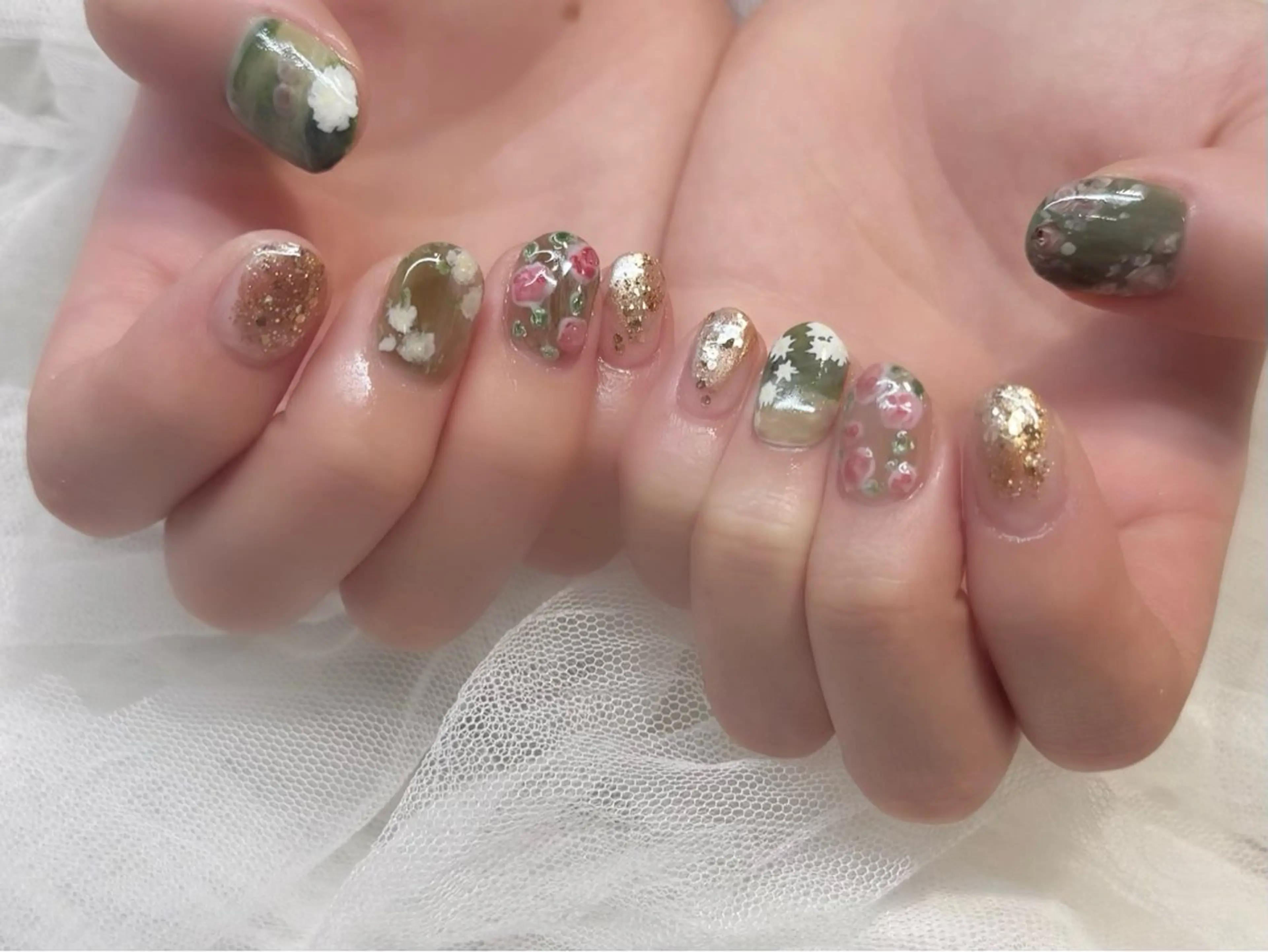 ネイル ハンドネイル 新井 ひなののネイルデザイン