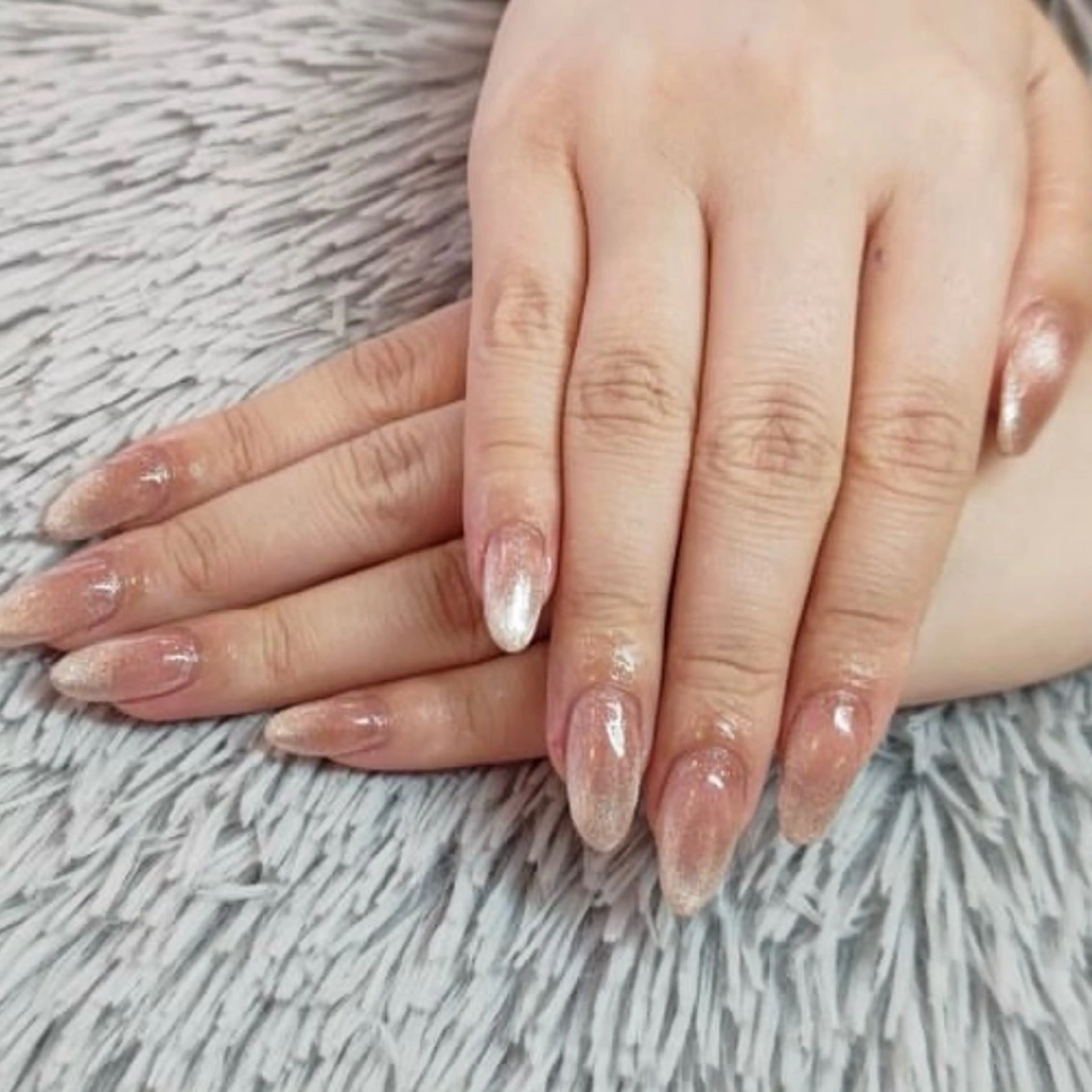☻ハンドネイル☻マグネットワンカラー💅クリアも可🙆‍♀️オフ有りの写真
