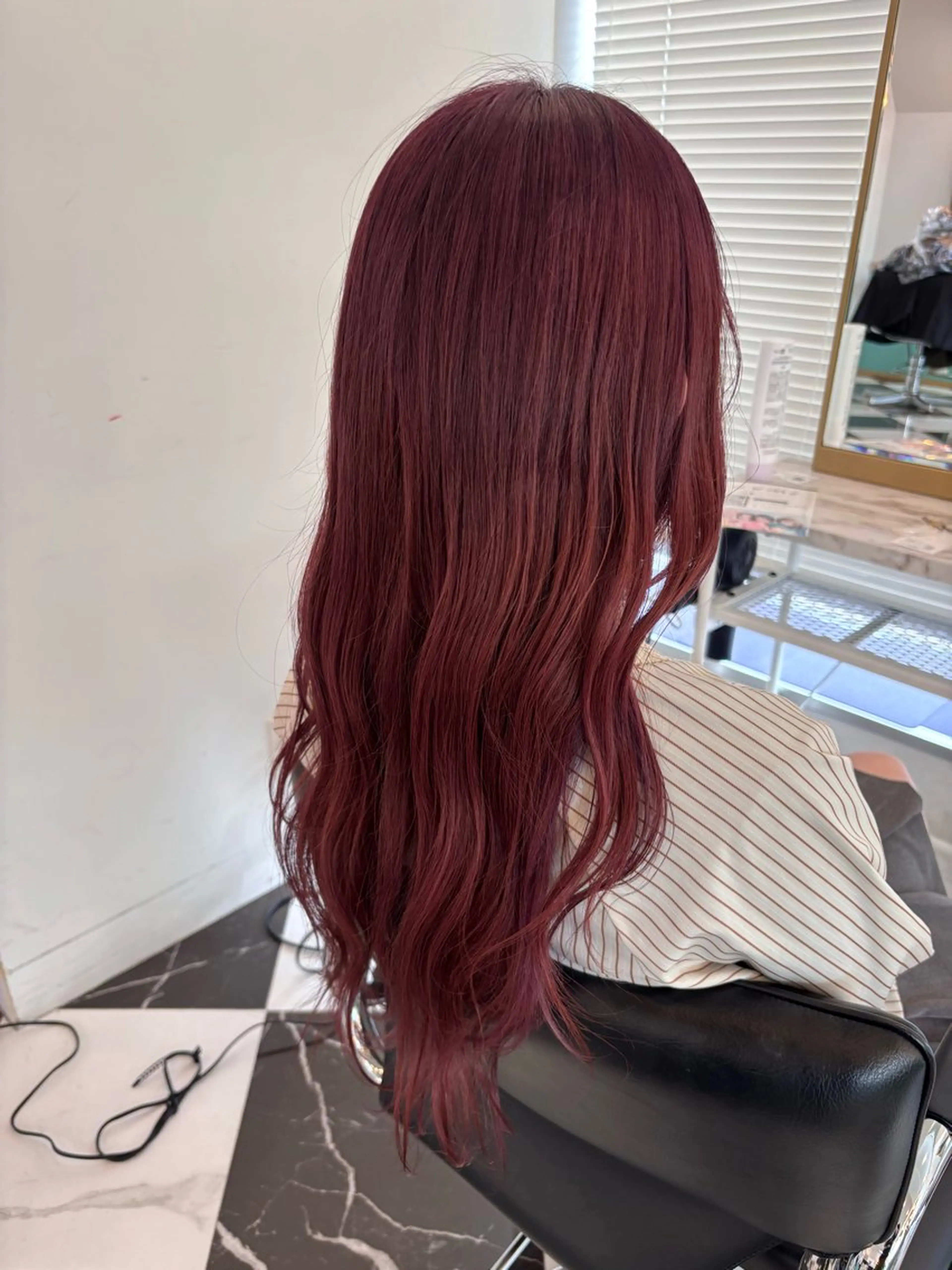 ロング カラー ブリーチ 韓国ヘアハイトーン 👾はちす👾のヘアスタイル