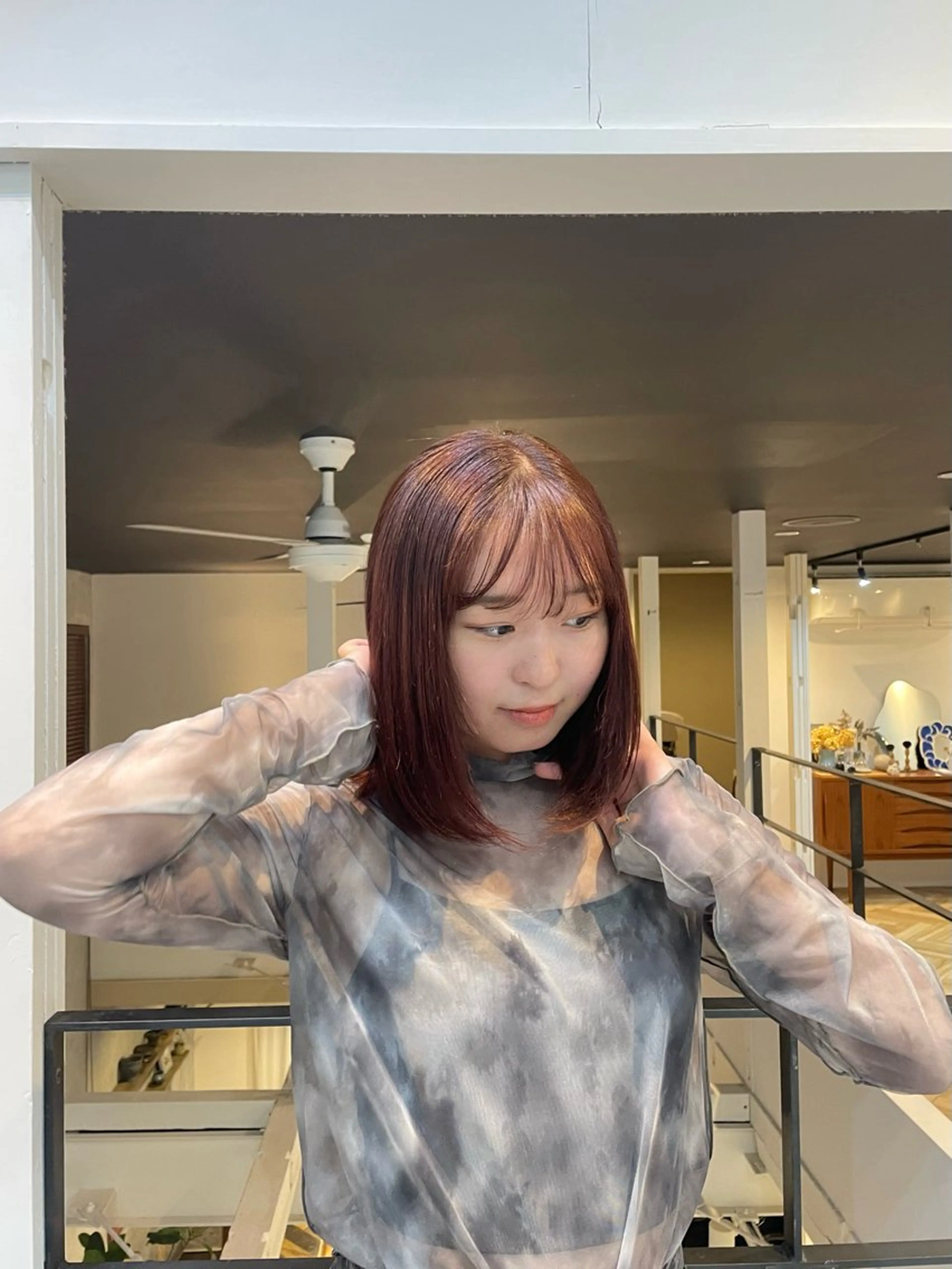 カラー ヘアカラー トリートメント 透明感グレージュ カラー大夢🫧のヘアスタイル
