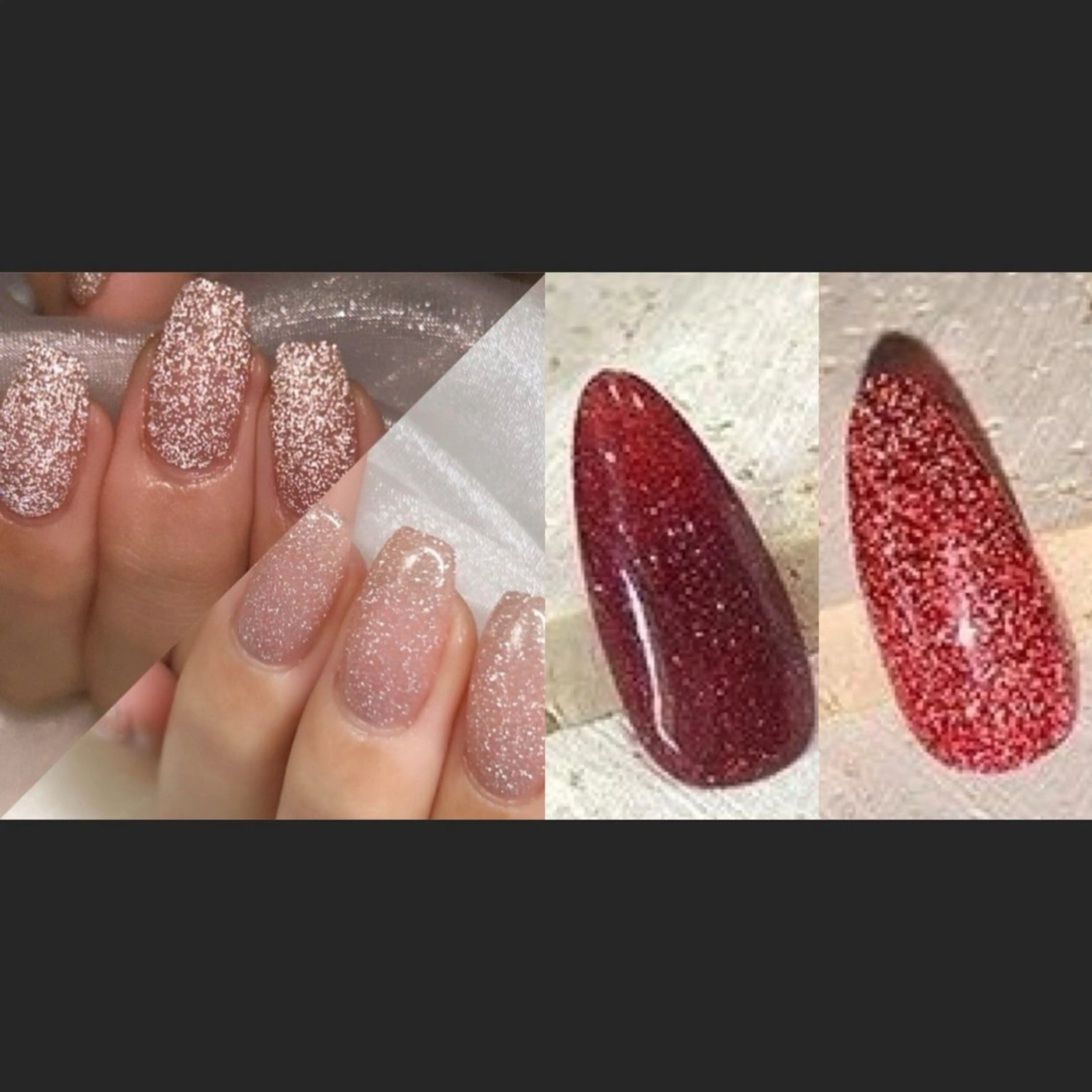 【フラッシュラメ】単色キラキラ✨冬限定❄フィルインの写真