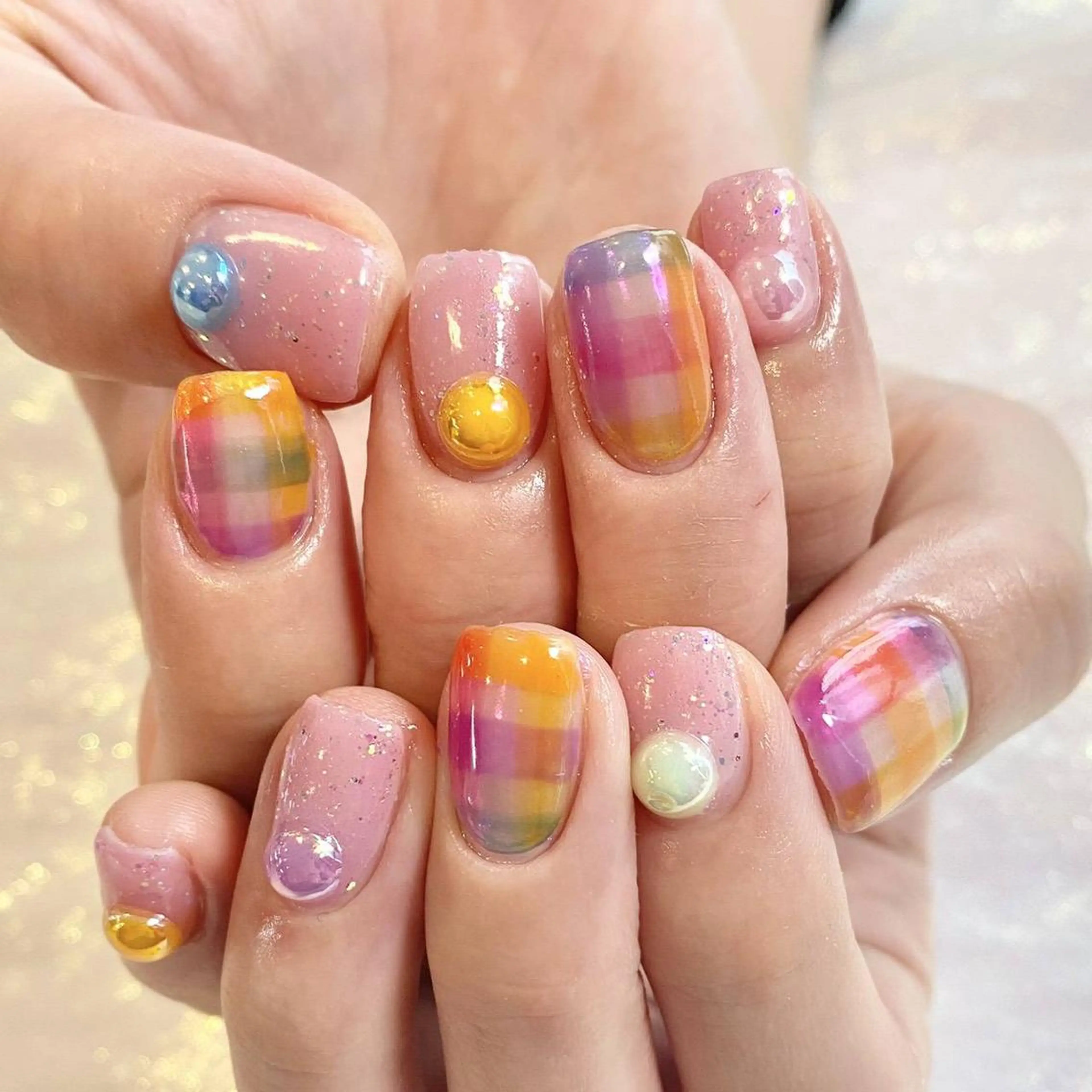 ネイル Menail心斎橋筋 ギャル×韓国🇰🇷のネイルデザイン