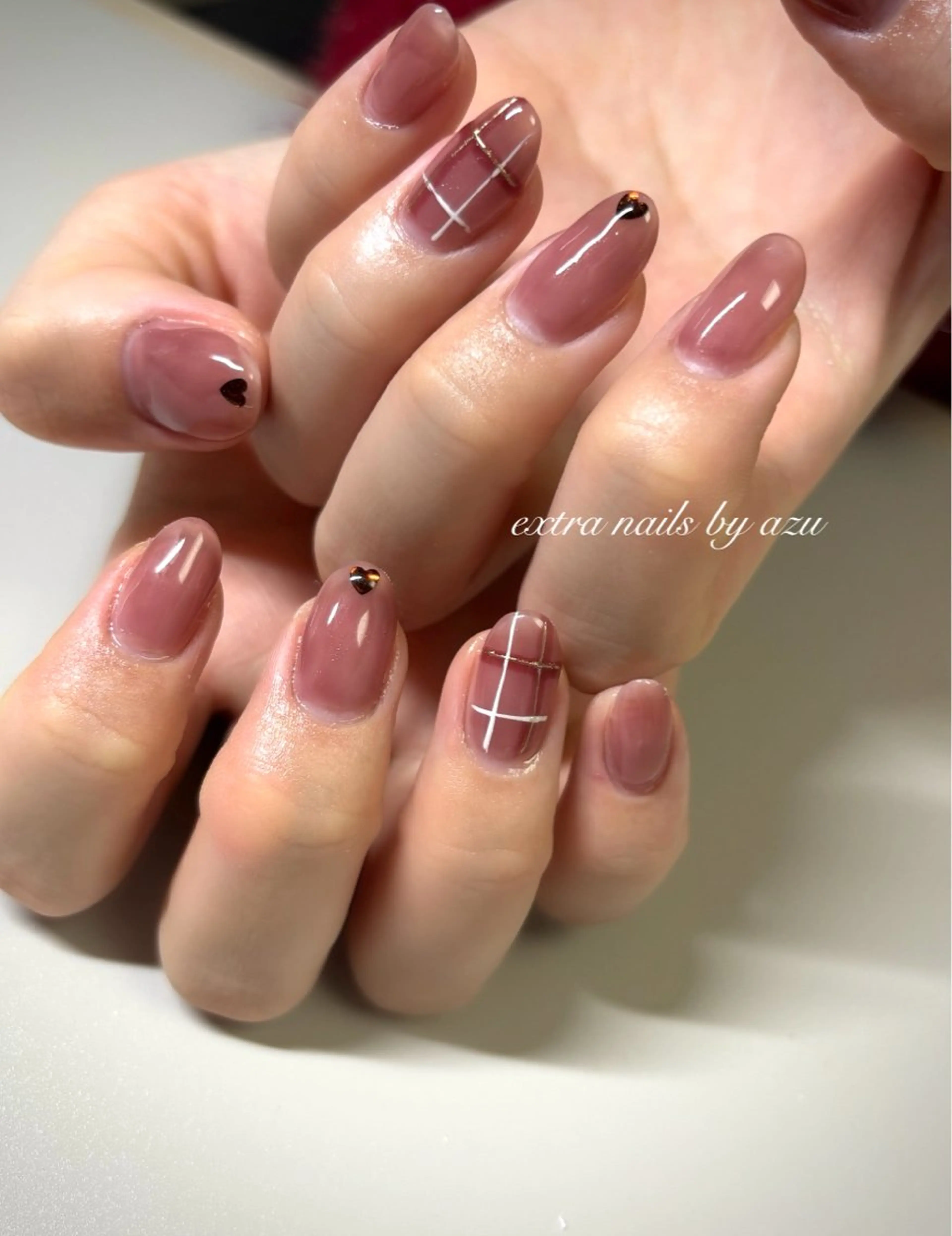 ネイル ハンドネイル extranails /wax　azuのネイルデザイン