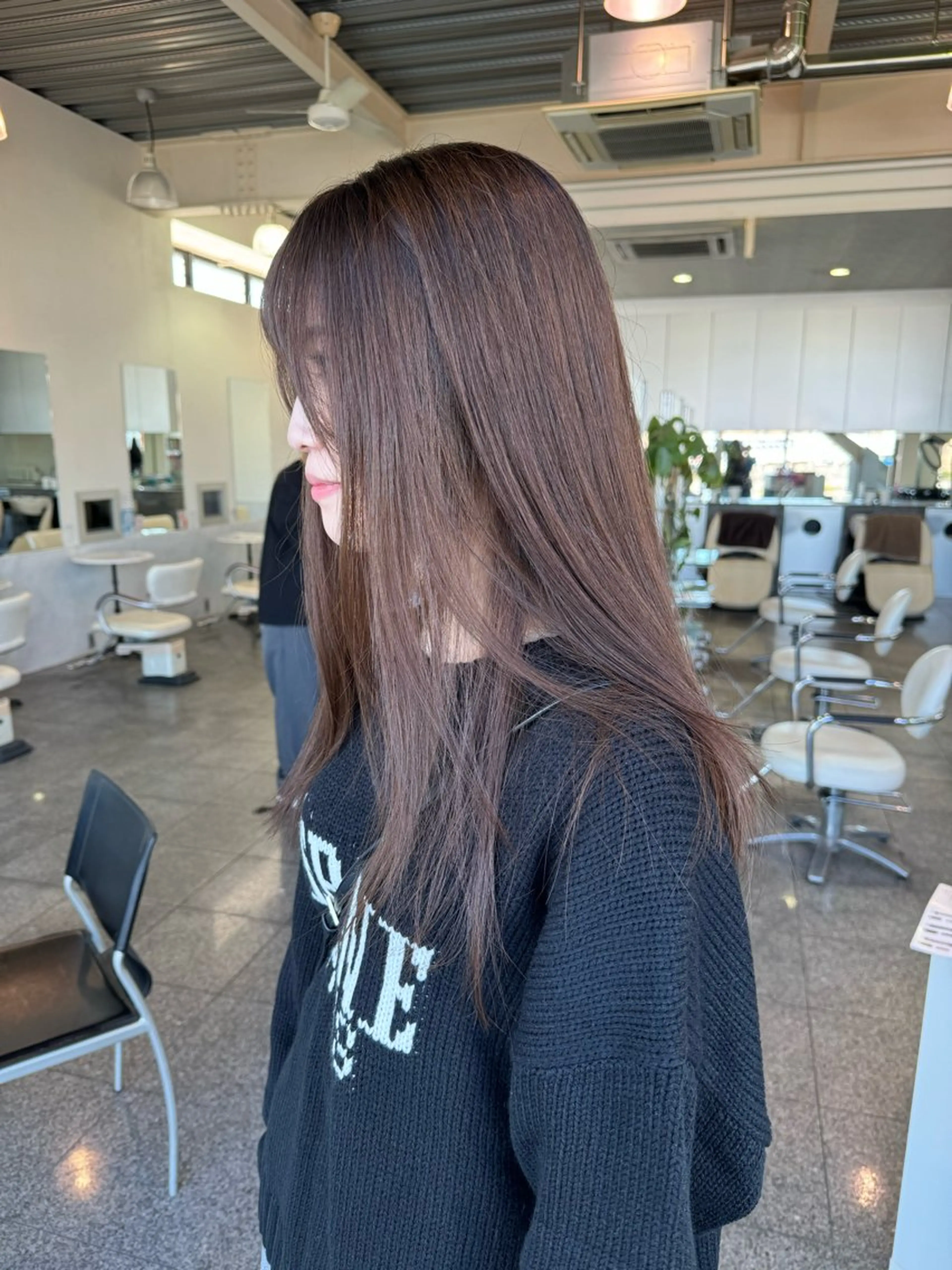 ロング カラー アッシュ ベージュカラー シルバー シルバーベージュ カット ヘアカラー トリートメント 🫧ヒシダアキ /taboo🫧のヘアスタイル
