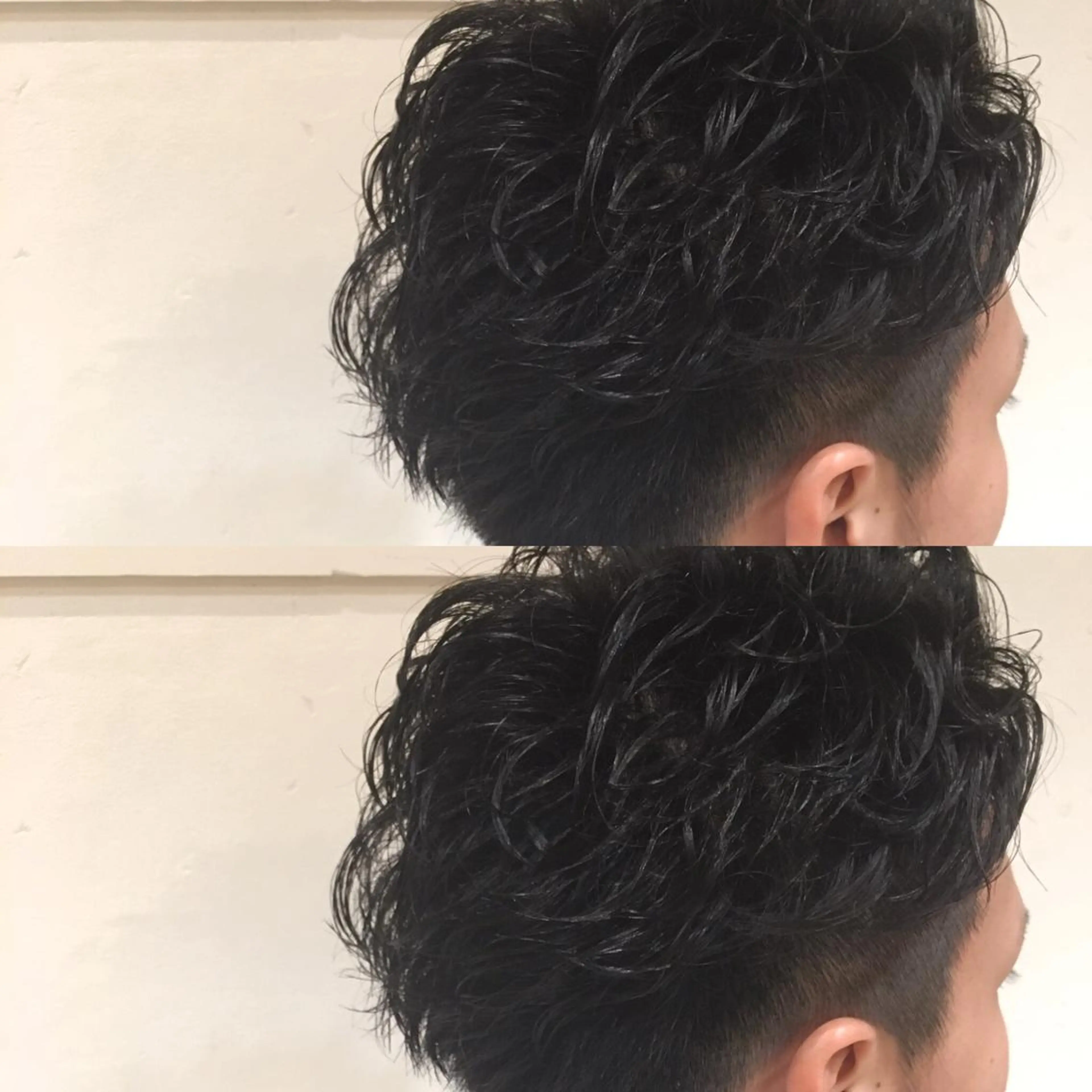 ショート パーマ メンズ 長江 諒のヘアスタイル