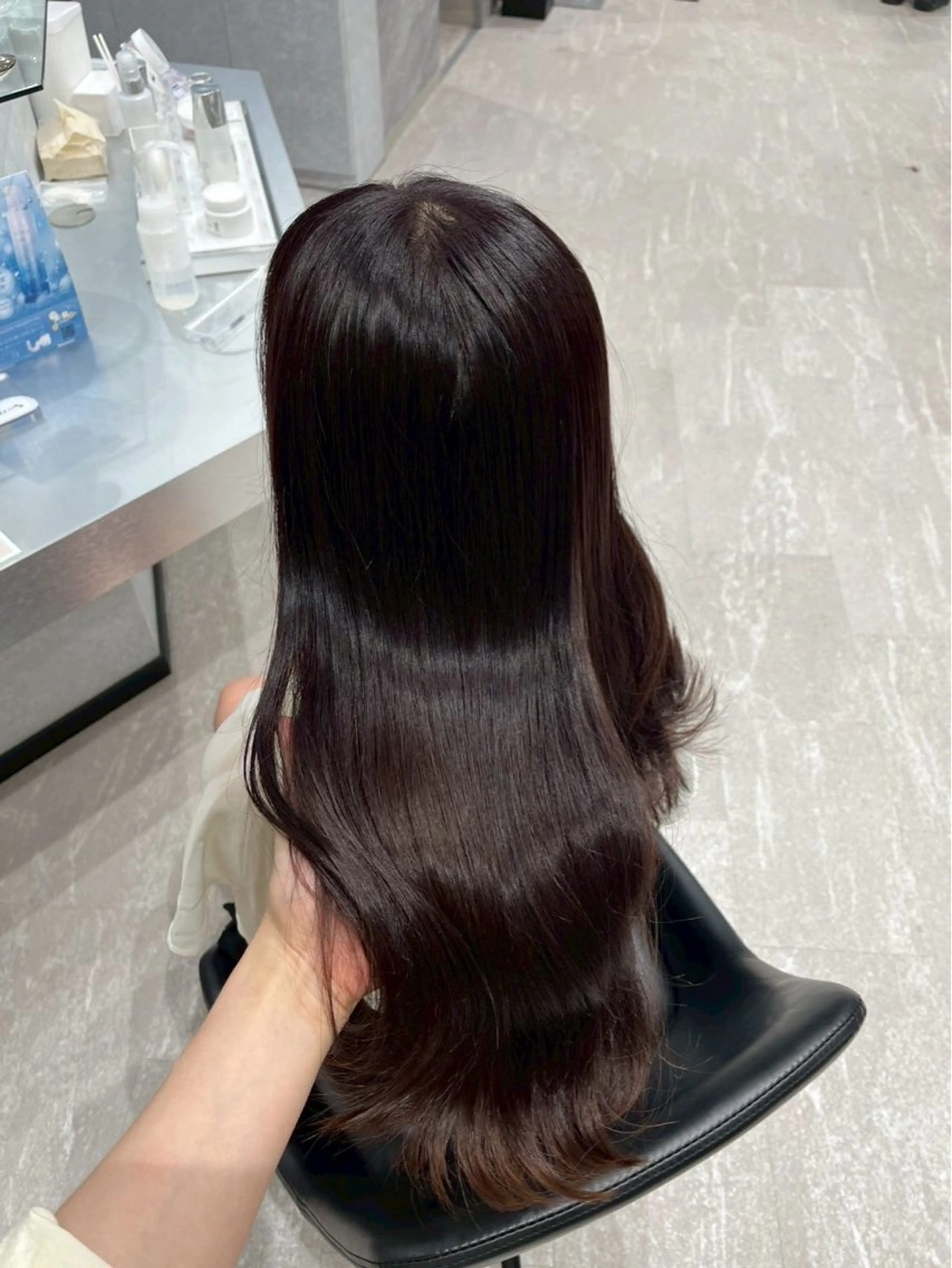 ロング トリートメント ハイトーン/髪質改善 RENAのヘアスタイル