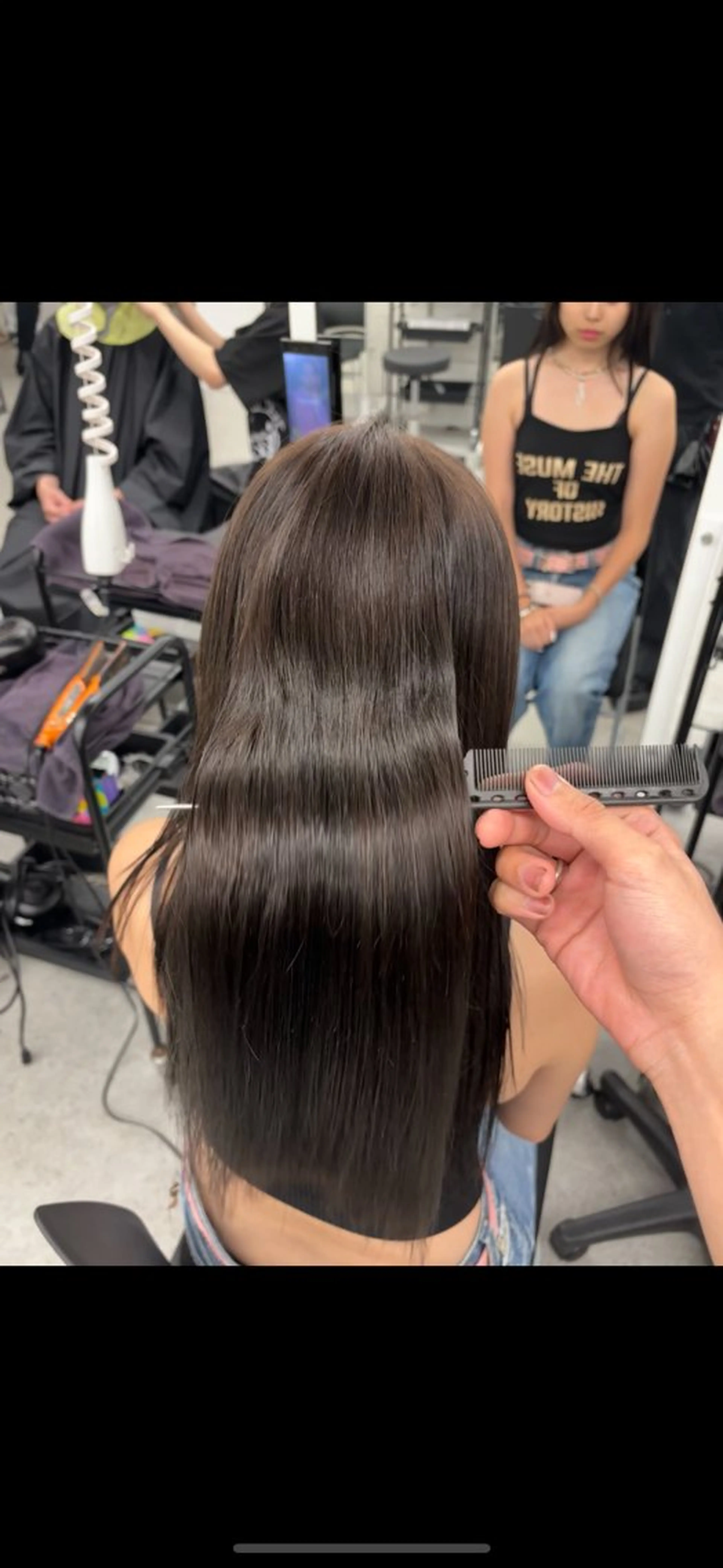 ロング ヘアアレンジ ロング トリートメント ブリーチなし暖色🥀 レイヤーカットひのきのヘアスタイル
