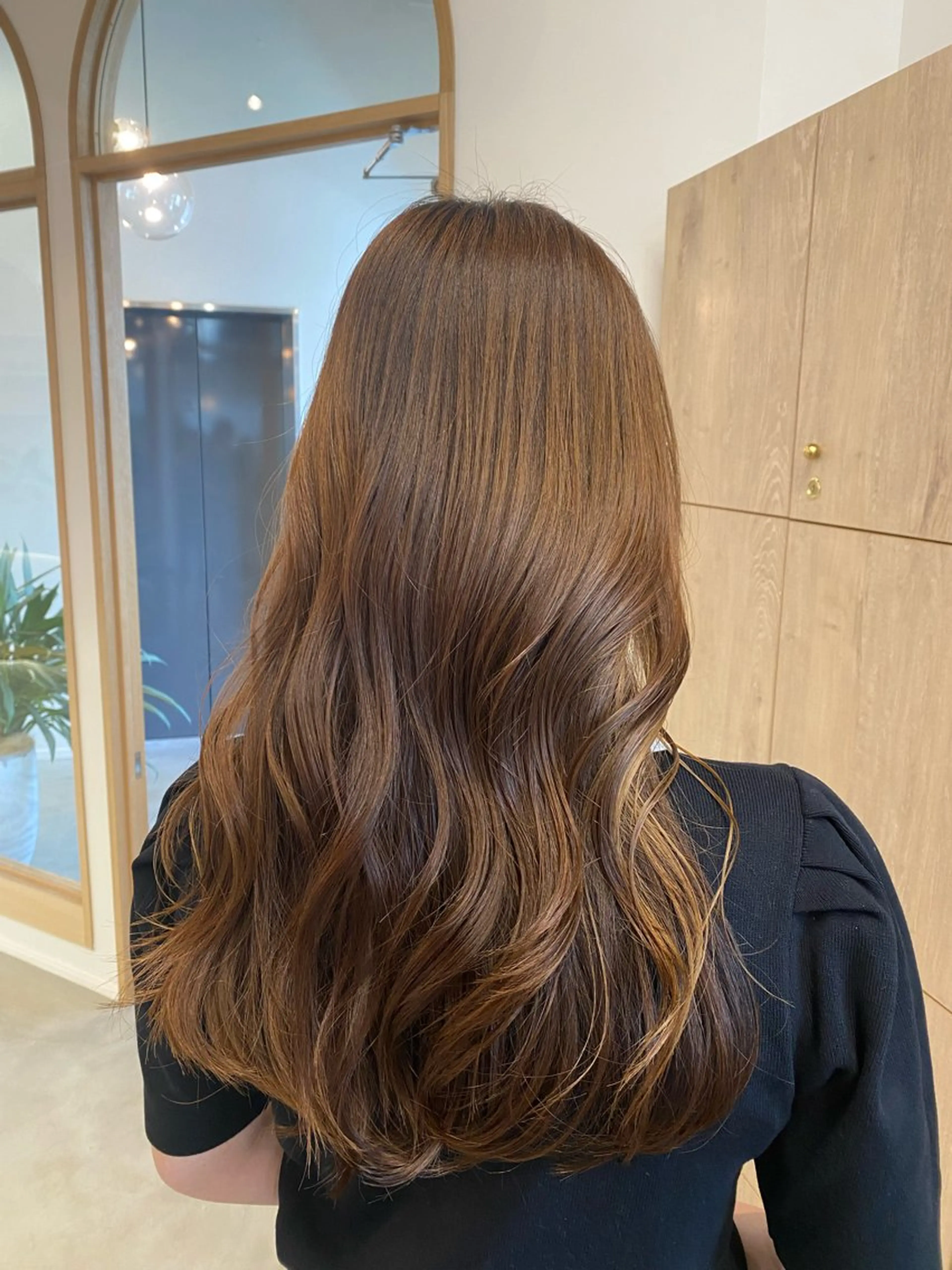 ロング レイヤーカット カット ヘアカラー トリートメント sanae /透明感カラーのヘアスタイル