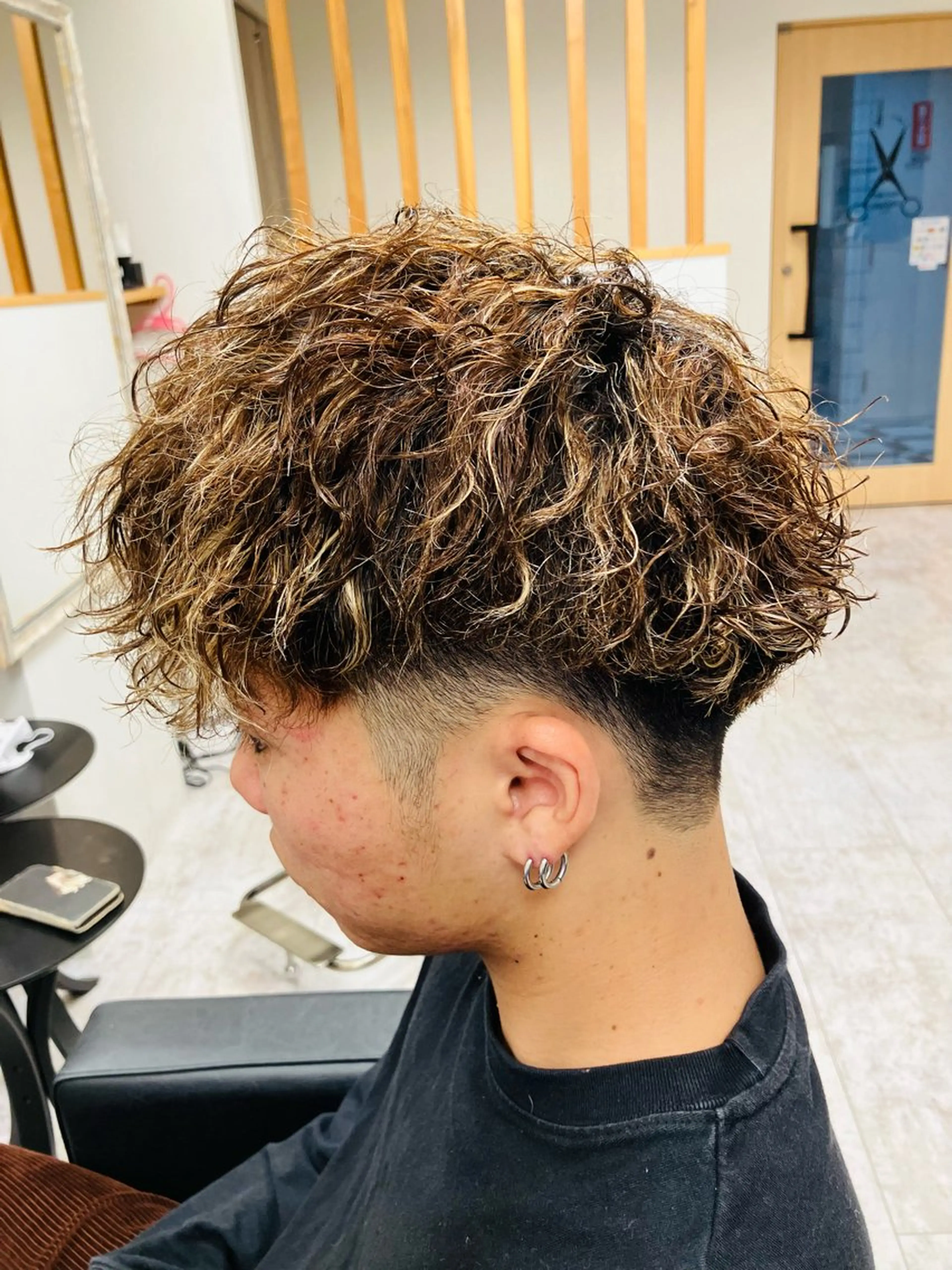 パーマ メンズ カット パーマ メンズ特化/パーマ/ フェードWATARUのヘアスタイル