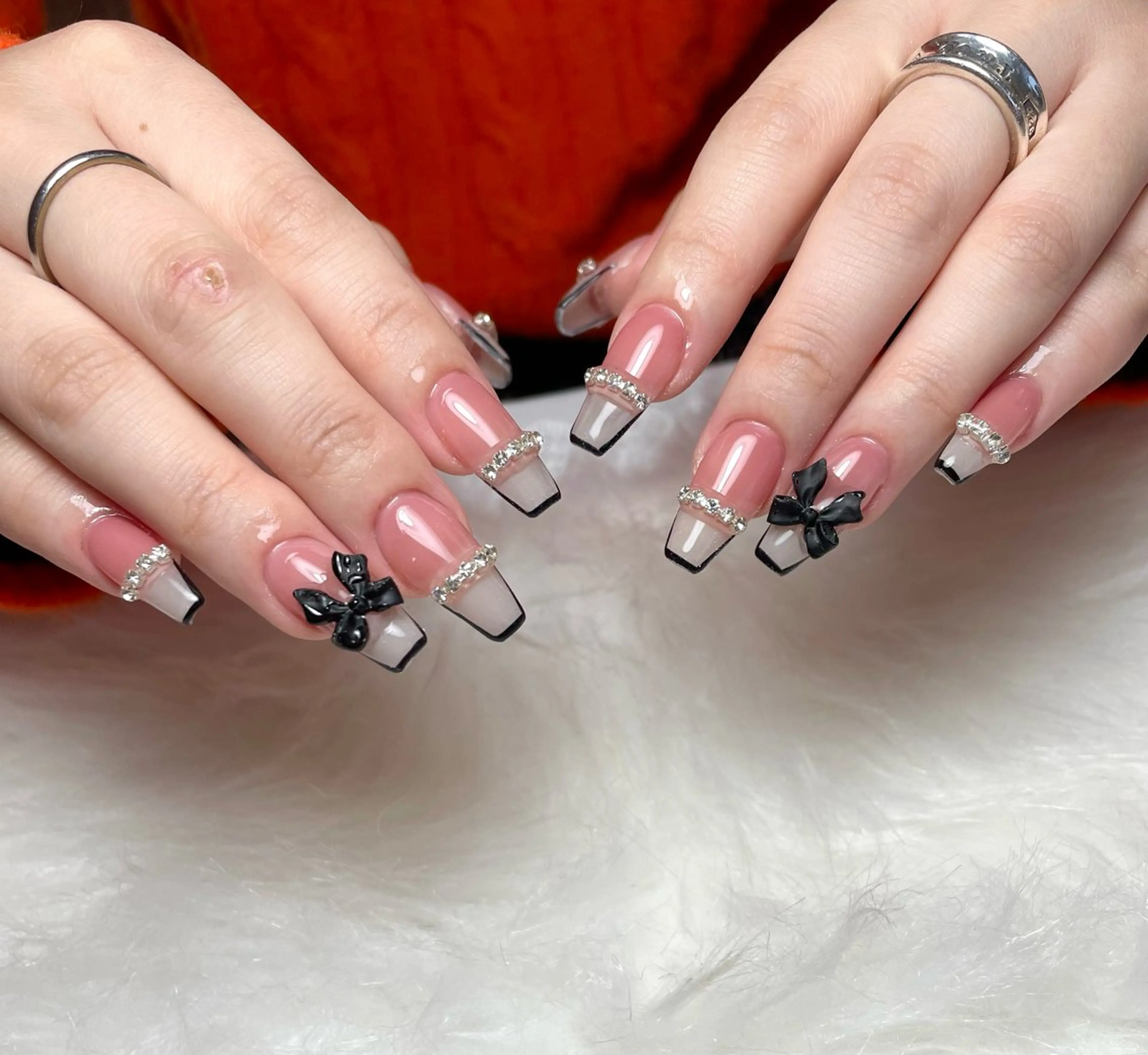 ネイル 成人式 フットネイル フレンチネイル ジェルネイル 韓国ネイル ハンドネイル nail salon fee（フィー）のネイルデザイン
