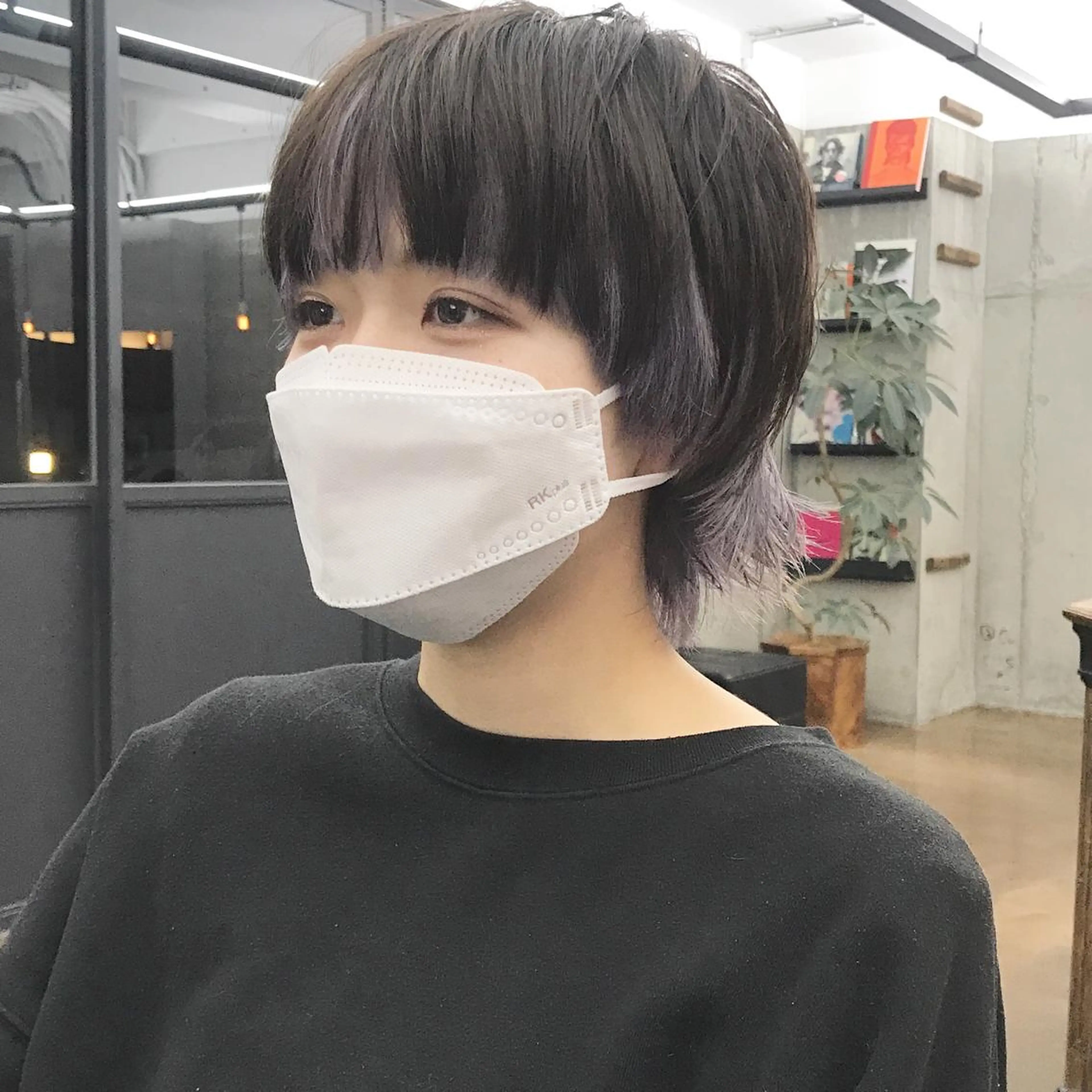 ショート カラー パープルカラー ショートヘア ウルフカット カット ヘアカラー トリートメント ヘアセット ✂︎ウルフ・ショート ✂︎MIKUNIのヘアスタイル