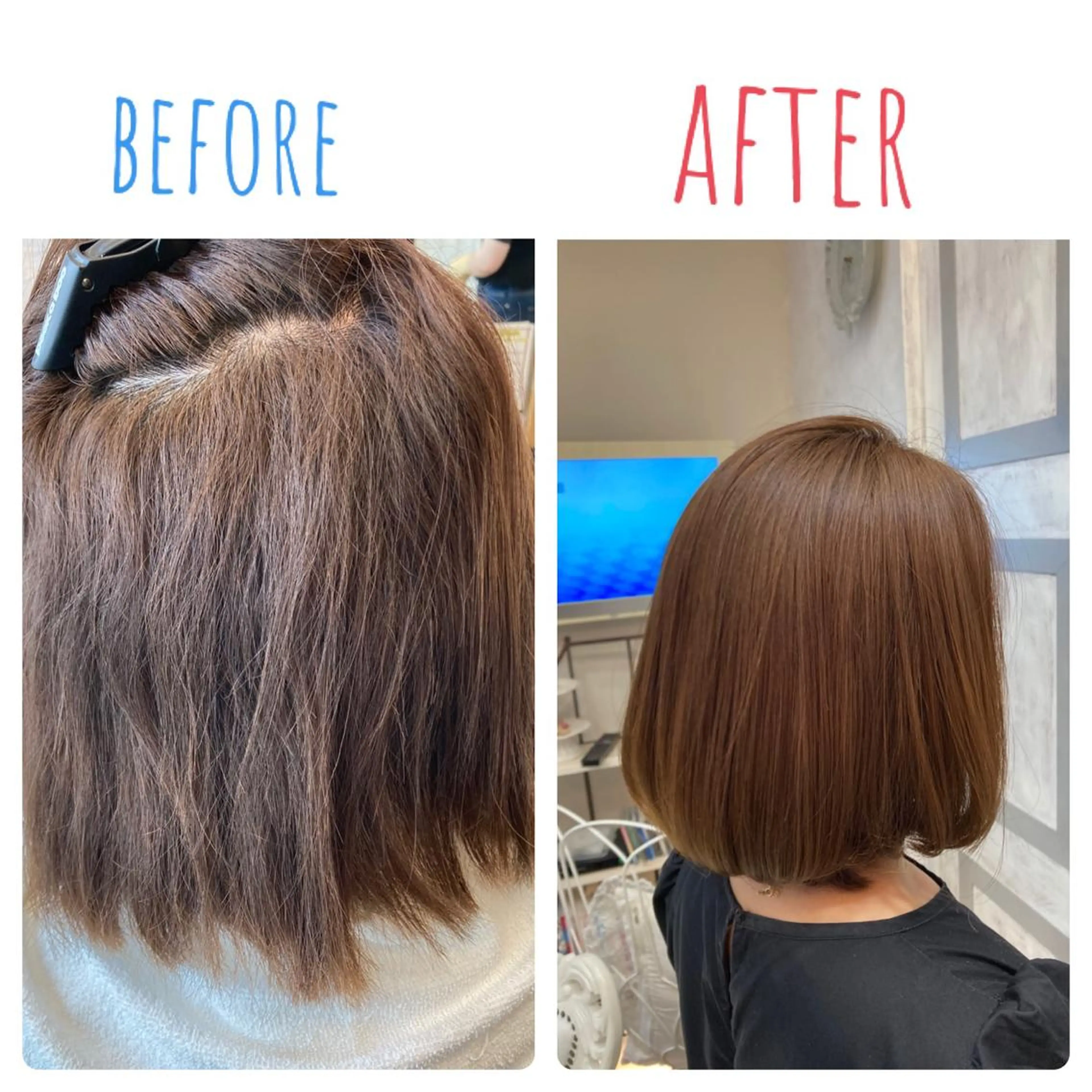 ミディアム 酸性ストレート 縮毛矯正 GOSSIP所属・GOSSIP信国 瑞絵のヘアスタイル