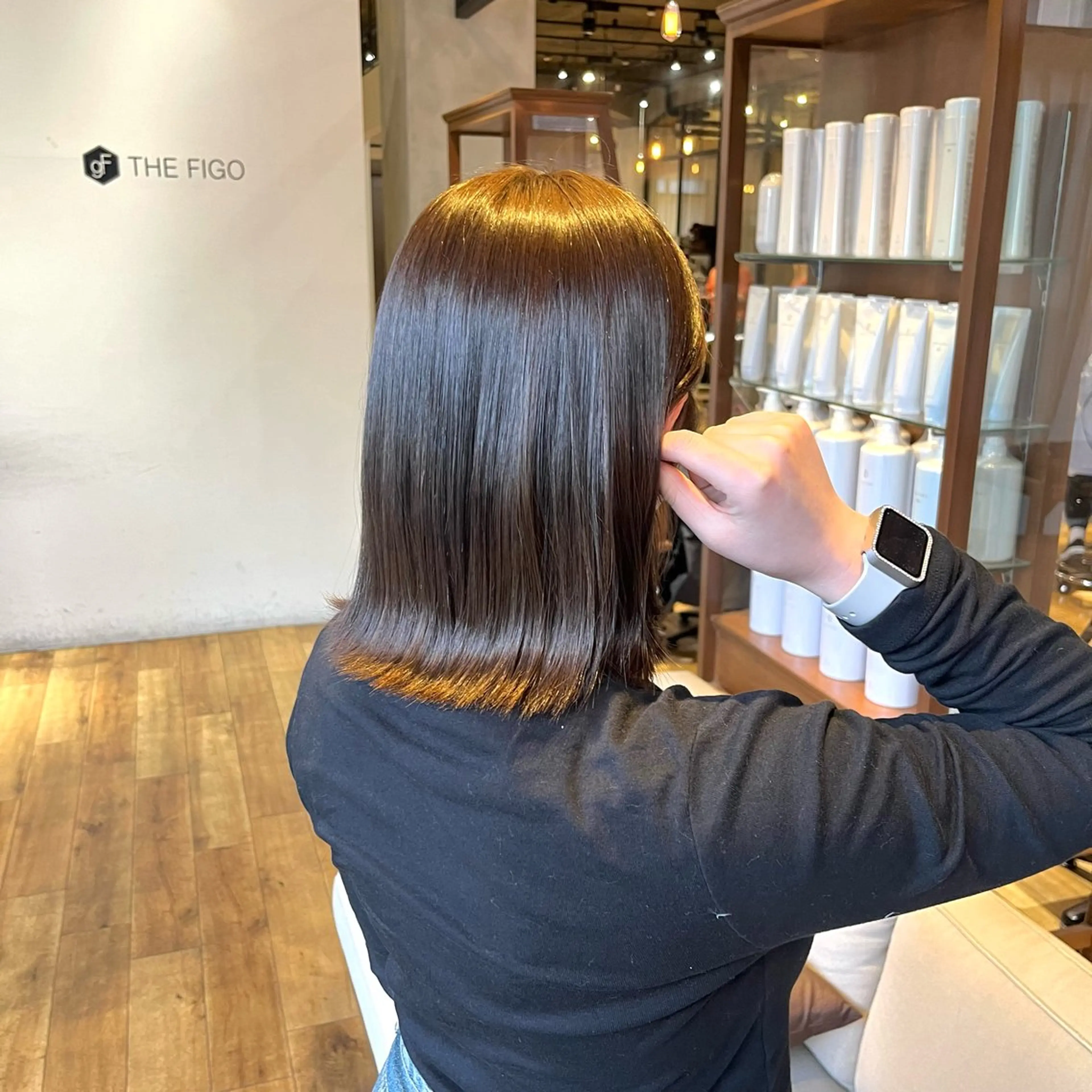 カラー アッシュ アッシュブラウン ブラウンカラー やまき さきねのヘアスタイル