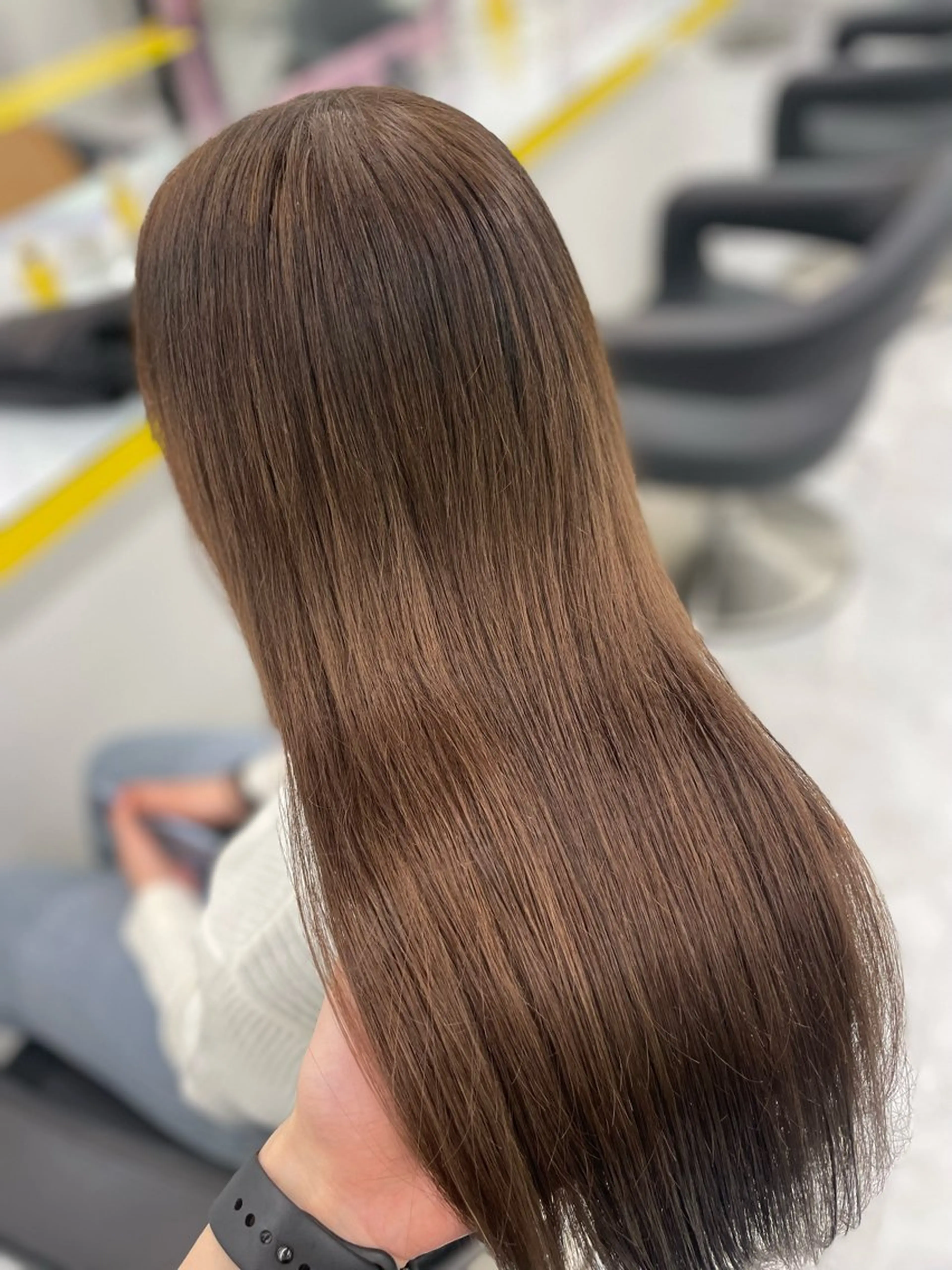 ロング カラー ヘアアレンジ ブラウンカラー カット ヘアカラー トリートメント 💕透明感暗髪💕 りくのヘアスタイル