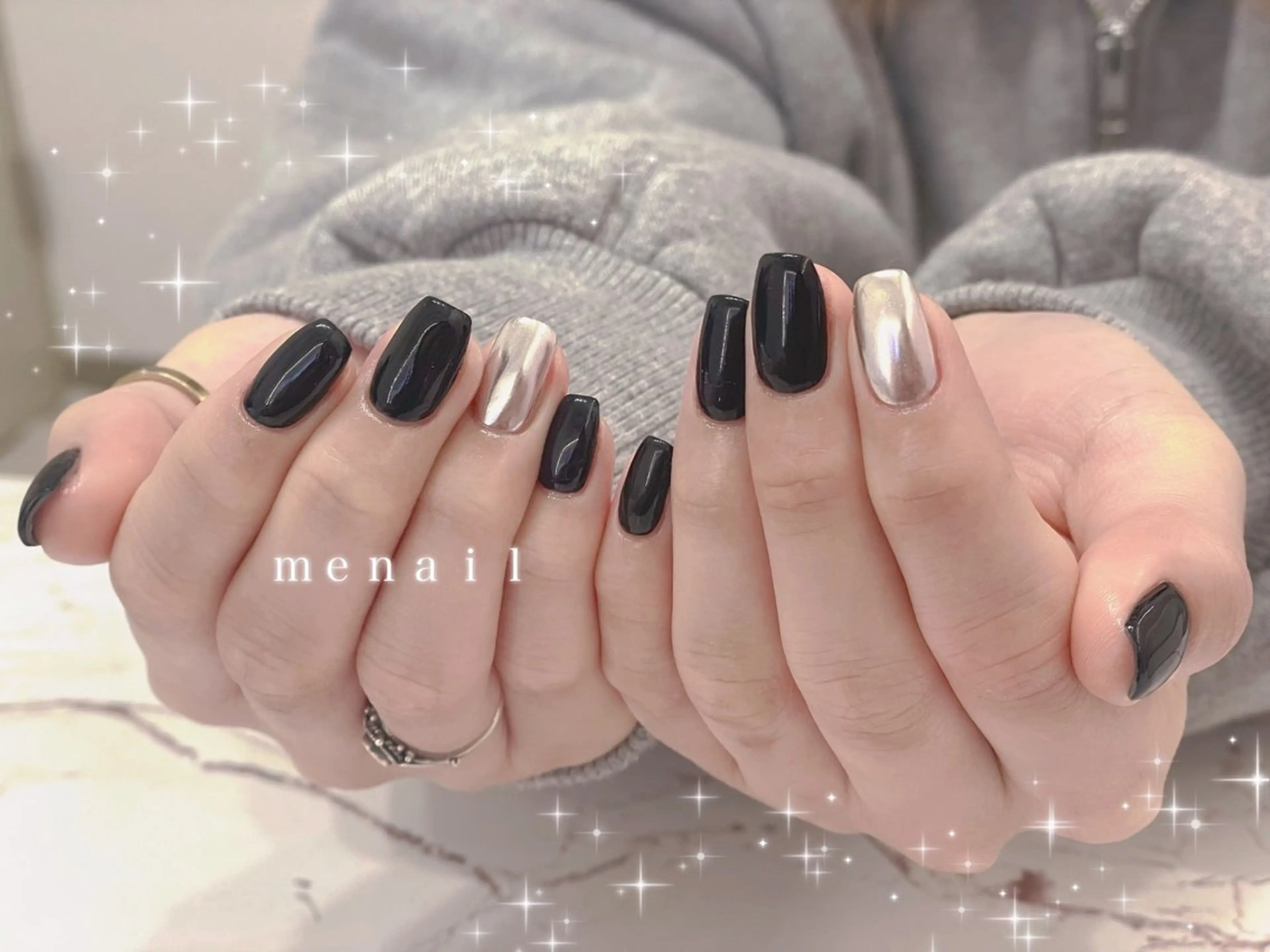 ネイル ミラーネイル ハンドネイル ＃ ｍｅのネイルデザイン